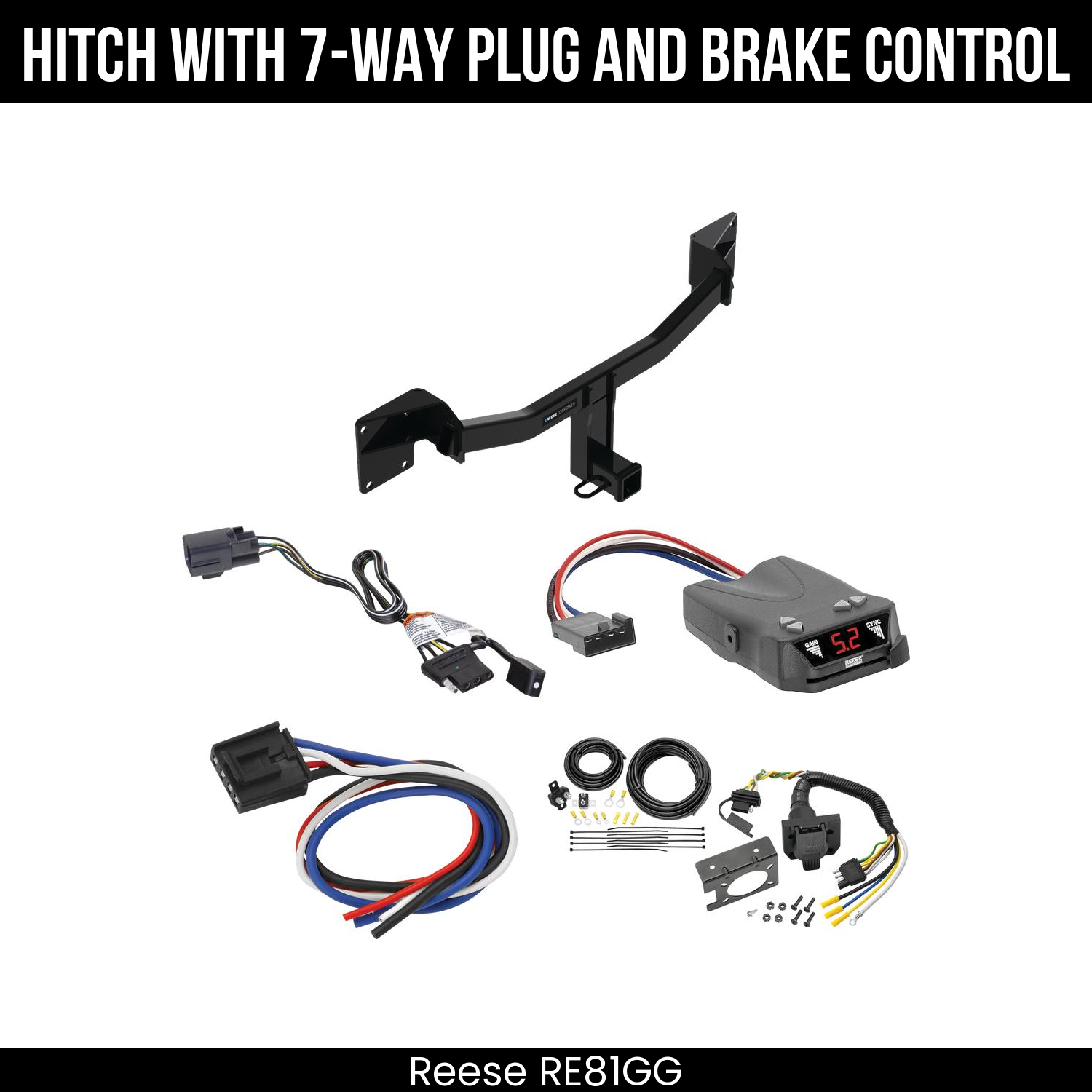 Trailer Hitch , 7-Way , Reese Brakeman IV Brake Control