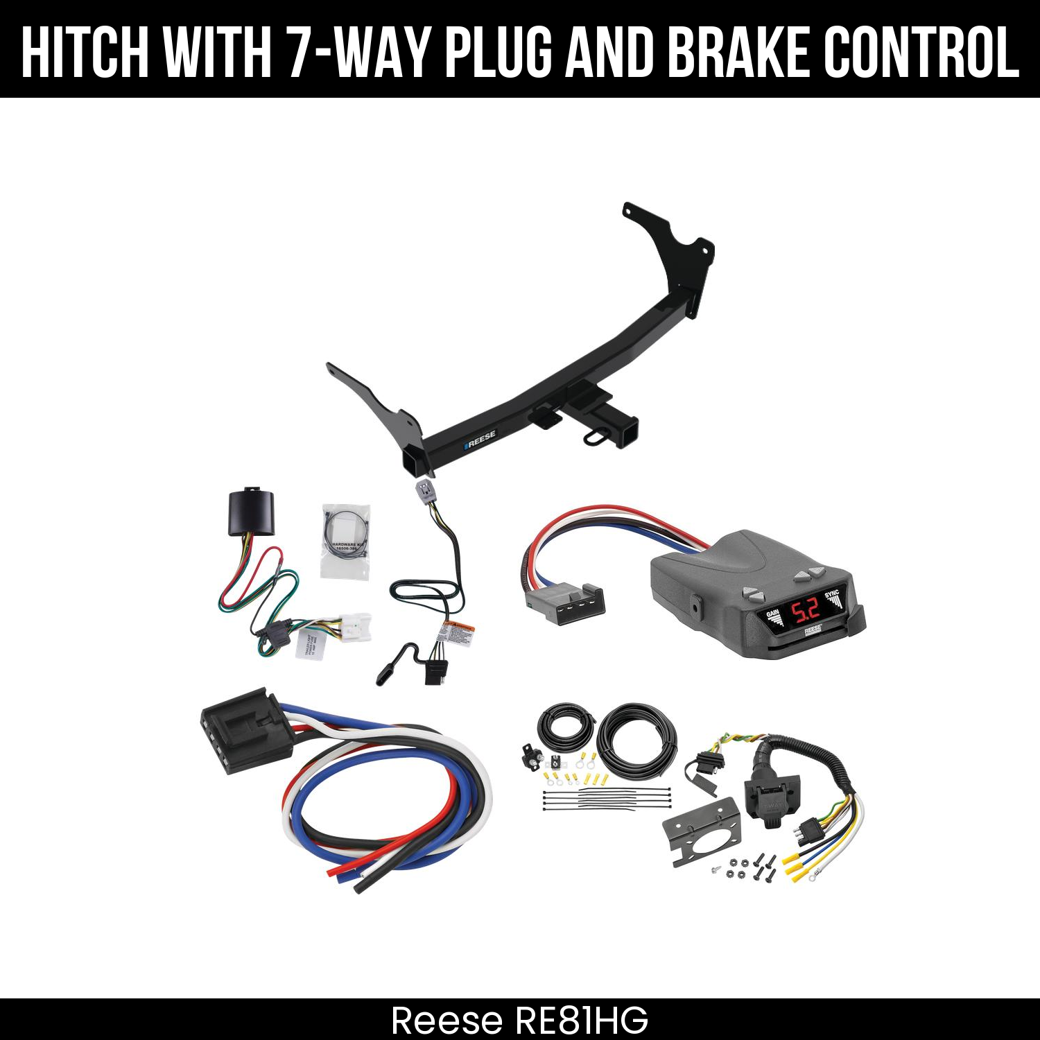 Trailer Hitch , 7-Way , Reese Brakeman IV Brake Control