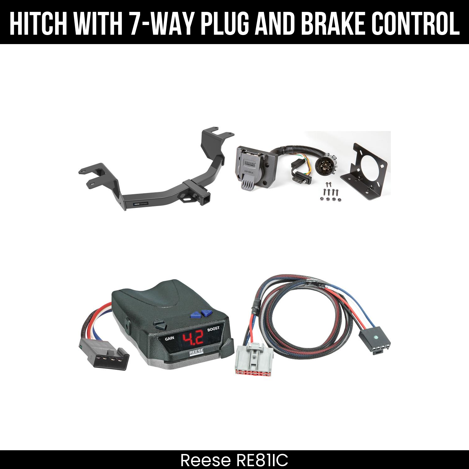 Trailer Hitch , 7-Way , Reese Brake EVN Control