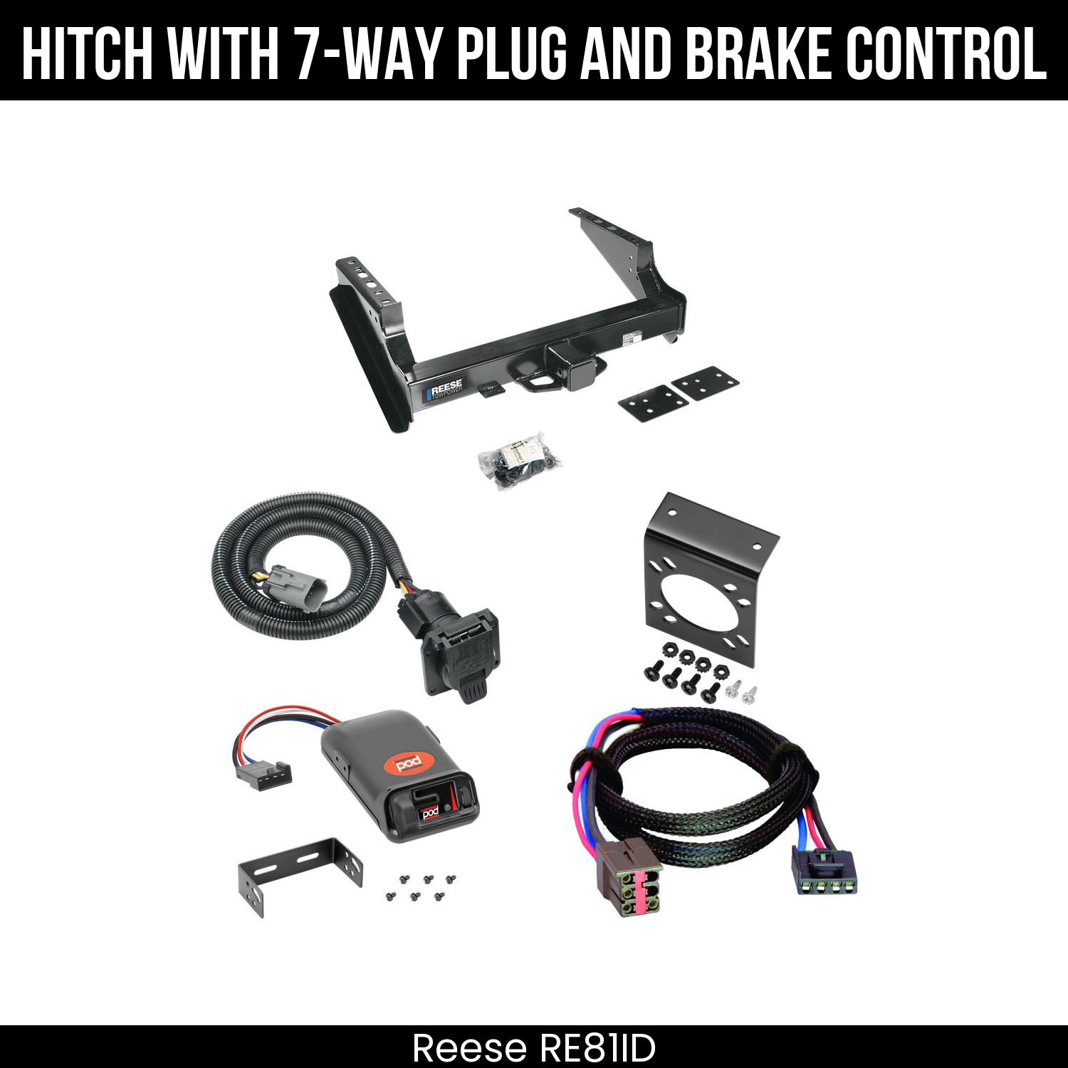 Trailer Hitch , 7-Way , Pro Series POD Brake Control