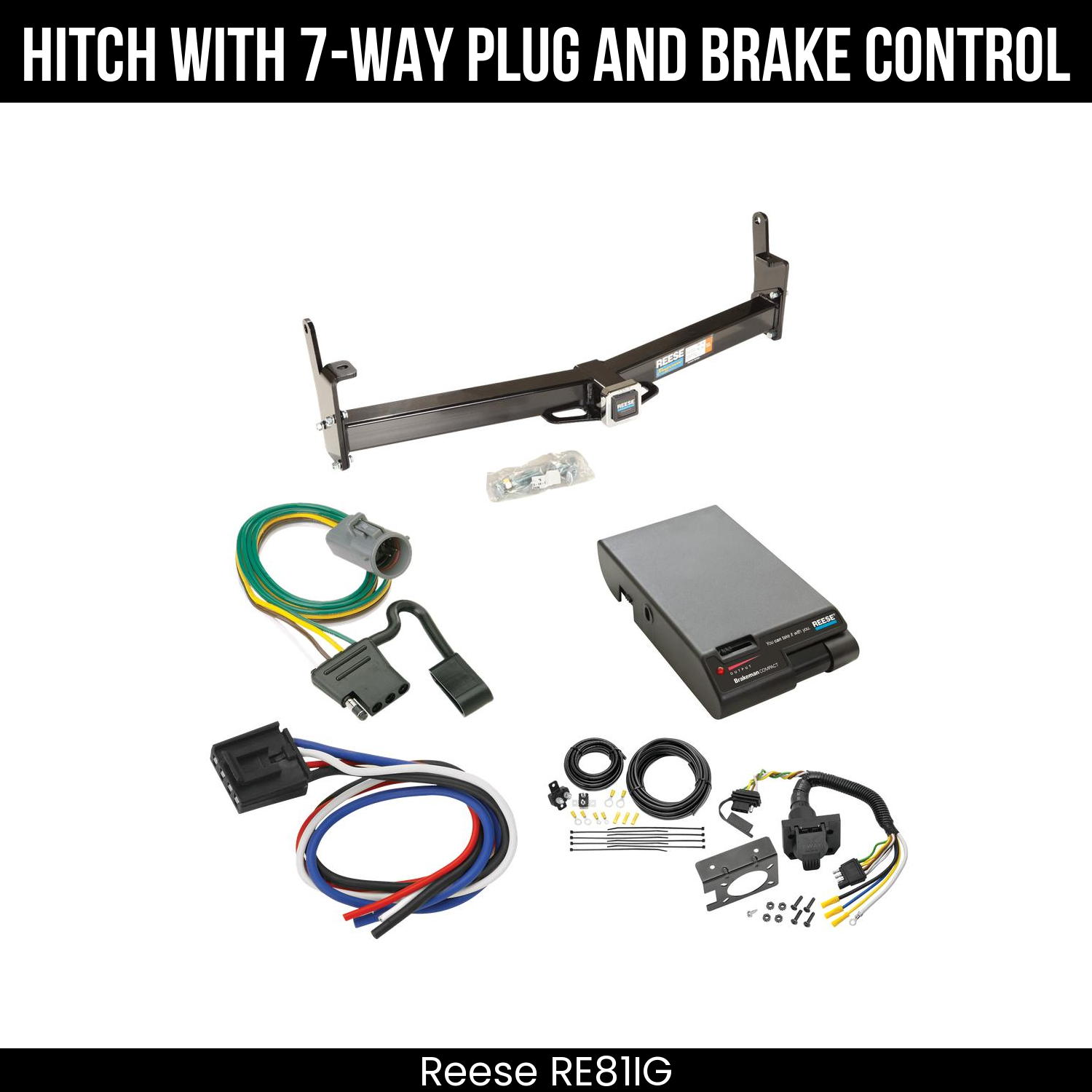 Trailer Hitch , 7-Way , Reese Brakeman Brake Control