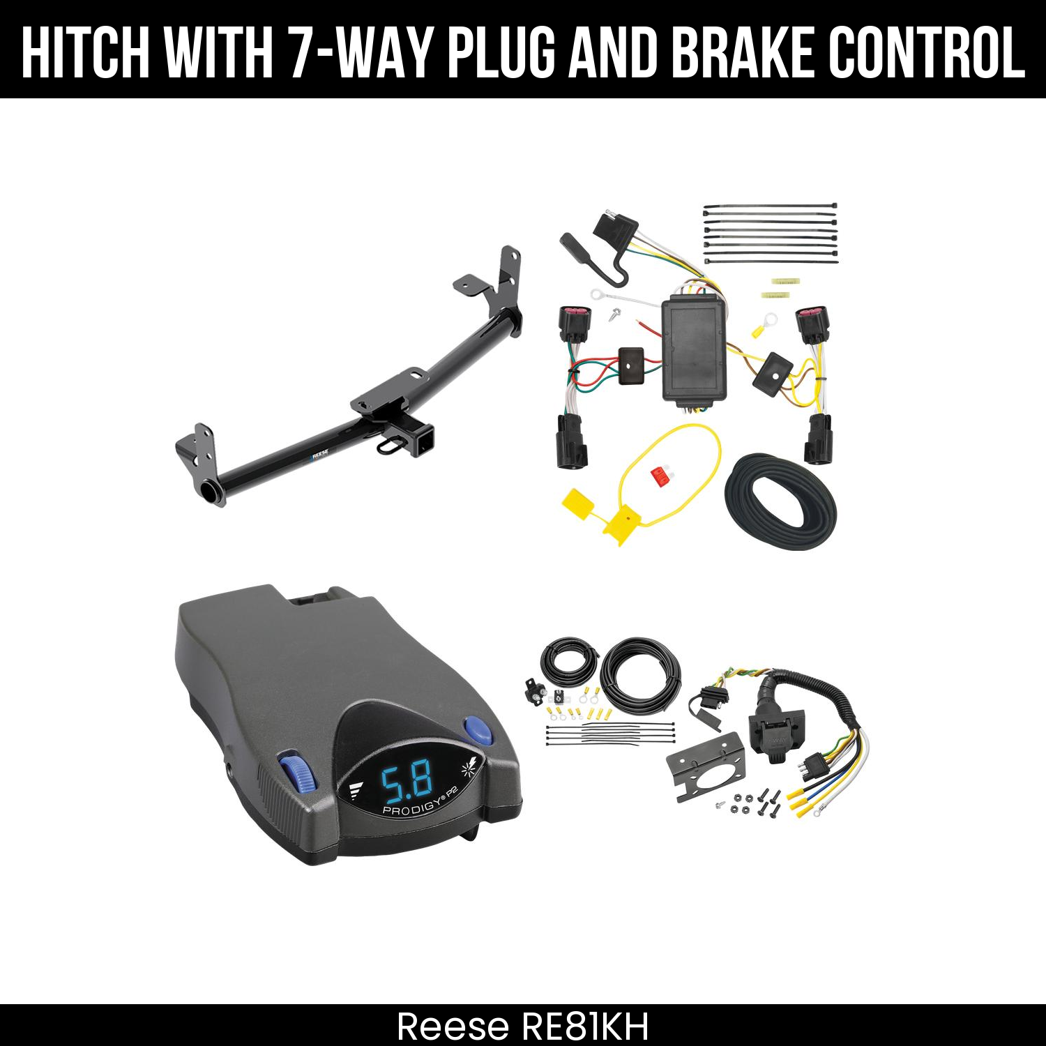 Trailer Hitch , 7-Way , Tekonsha Prodigy P2 Brake Control