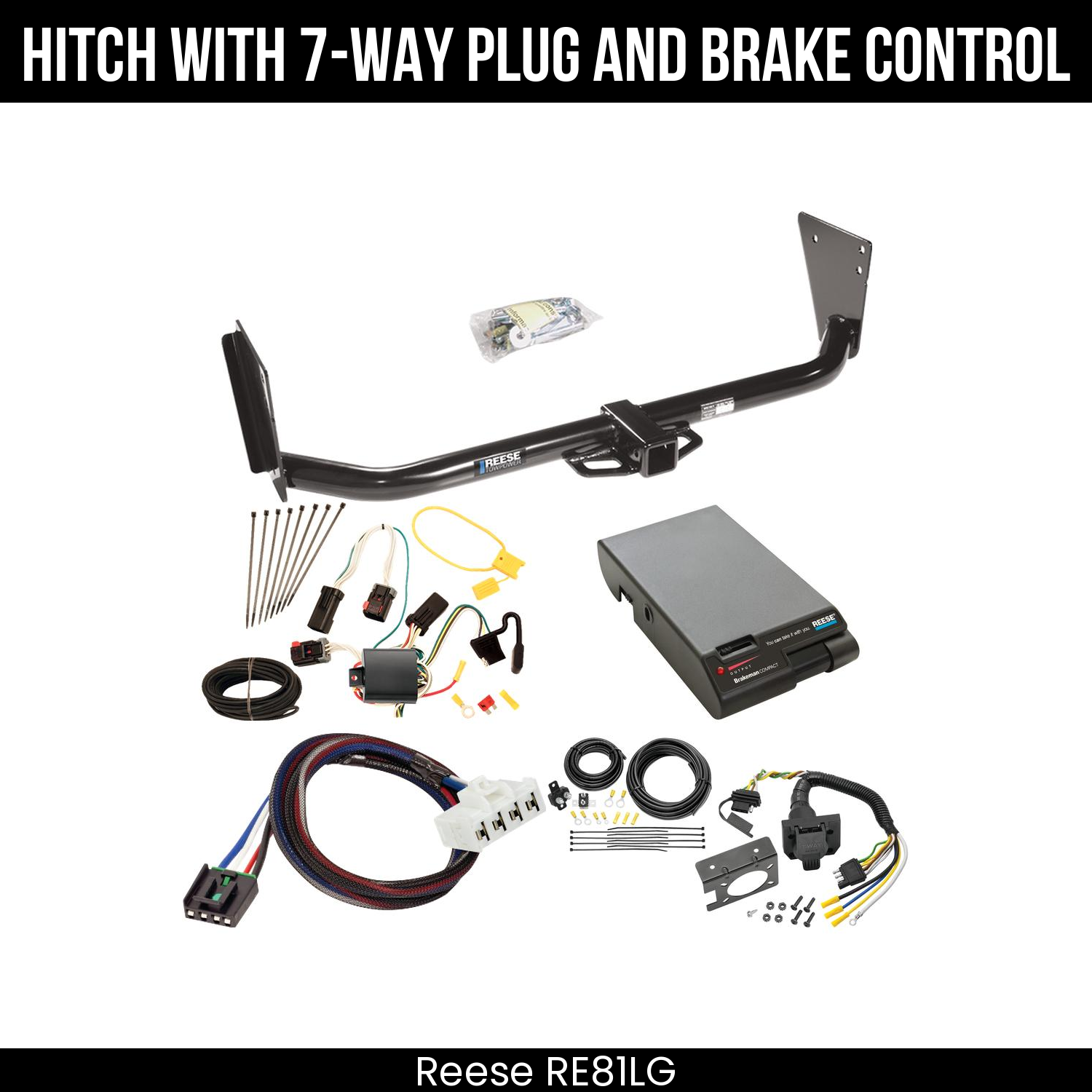 Trailer Hitch , 7-Way , Reese Brakeman Brake Control