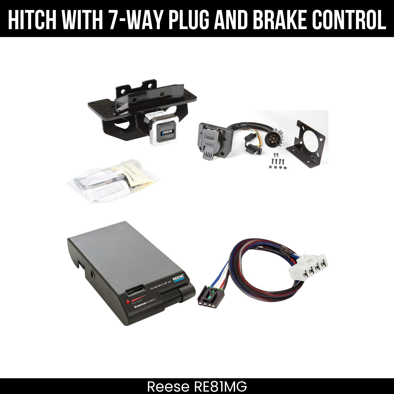Trailer Hitch , 7-Way , Reese Brakeman Brake Control