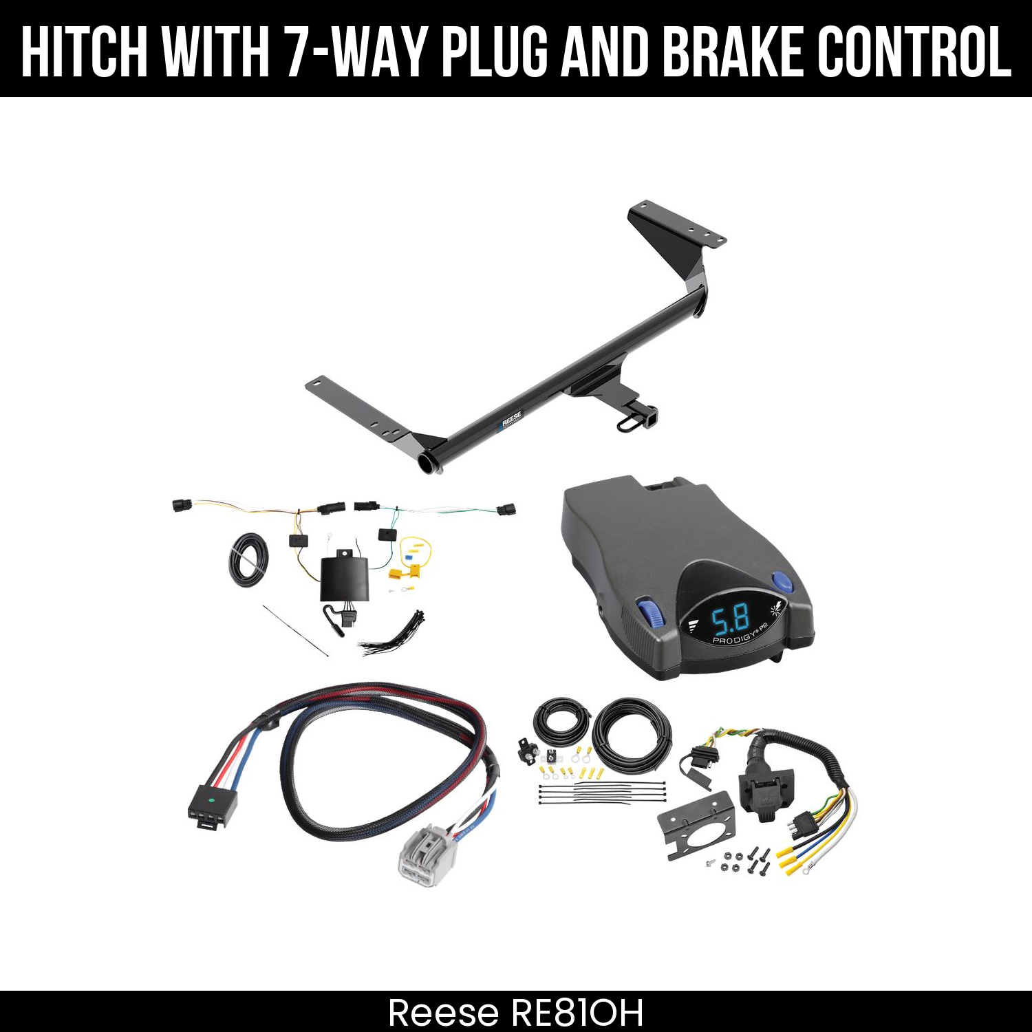 Trailer Hitch , 7-Way , Tekonsha Prodigy P2 Brake Control