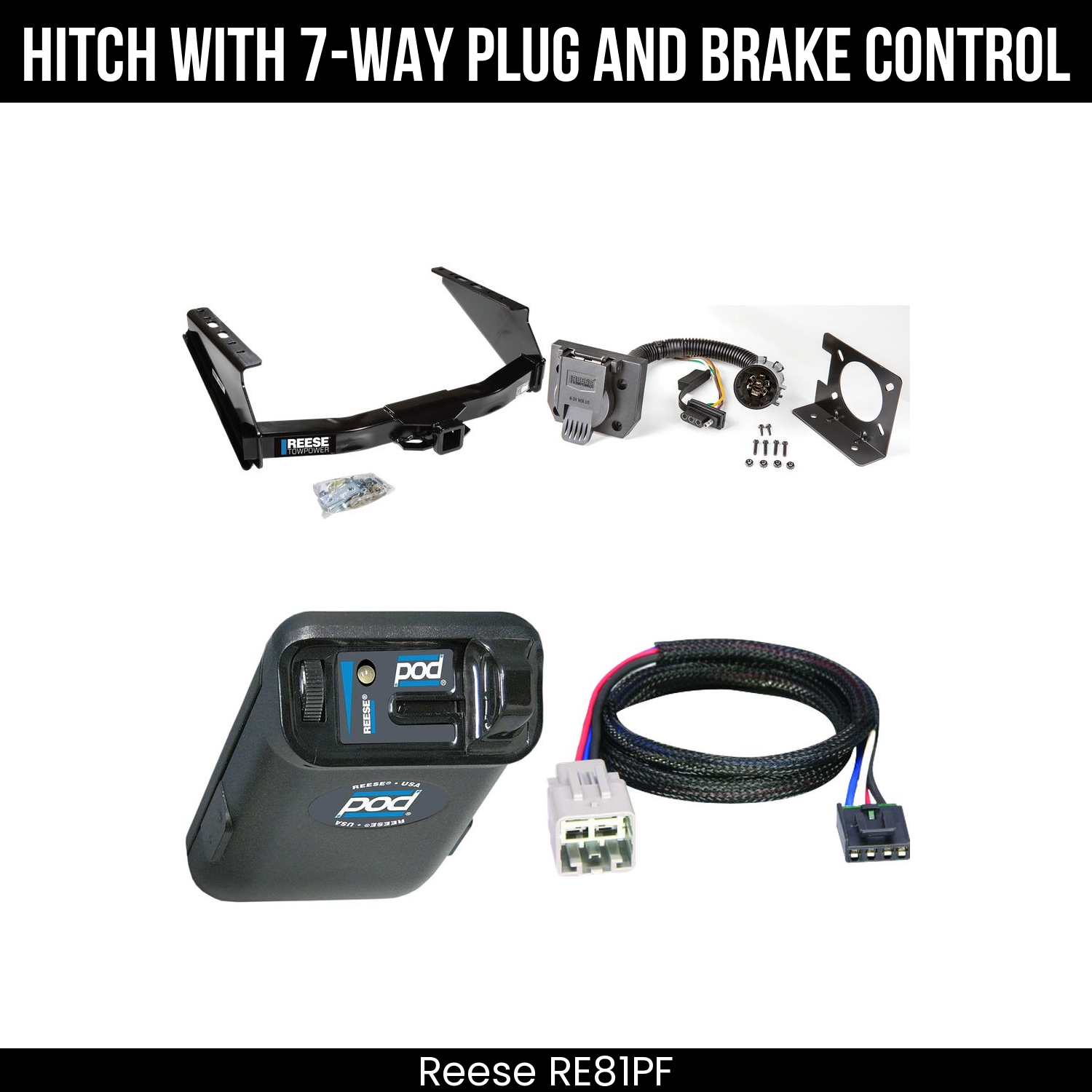 Trailer Hitch , 7-Way , Reese POD Brake Control