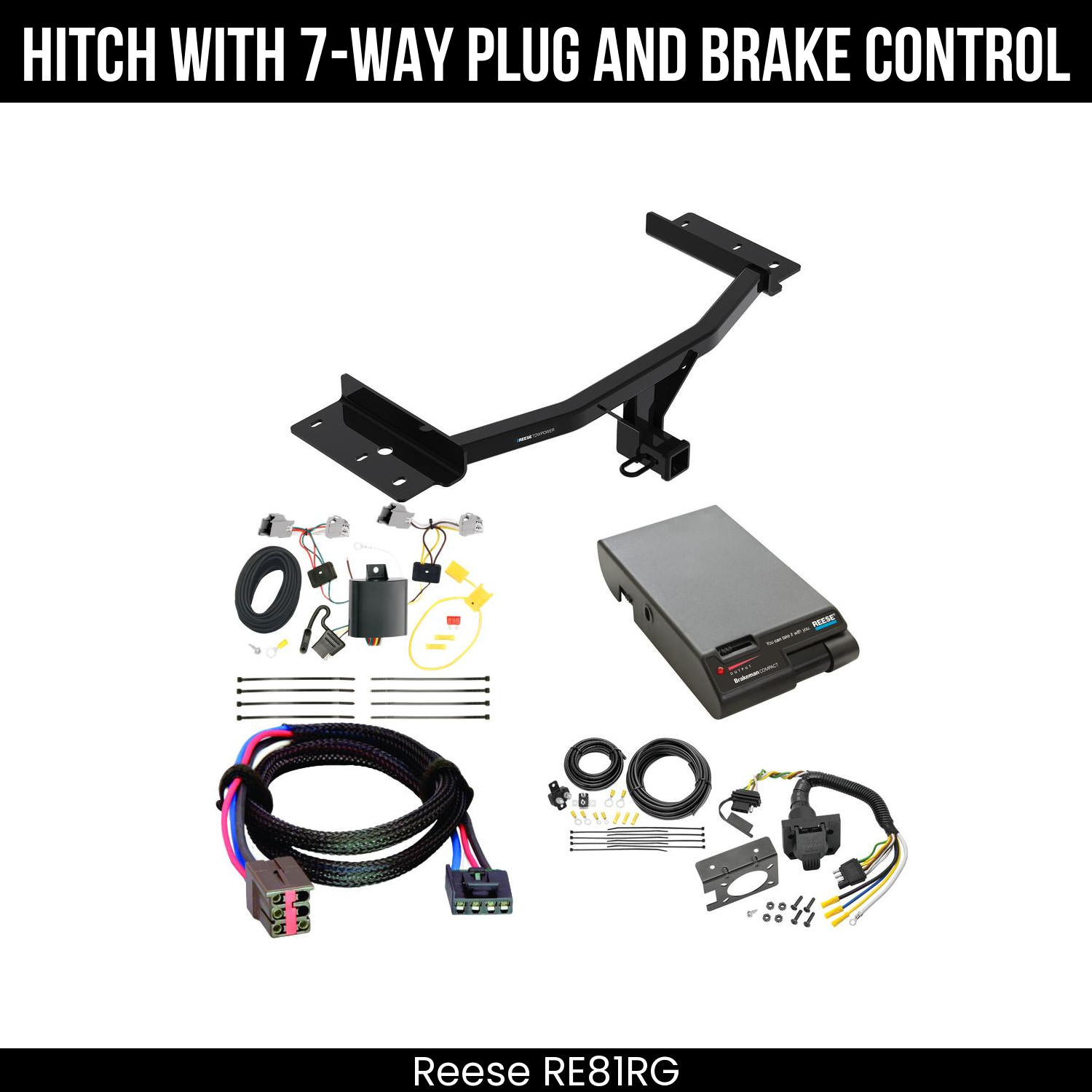 Trailer Hitch , 7-Way , Reese Brakeman Brake Control