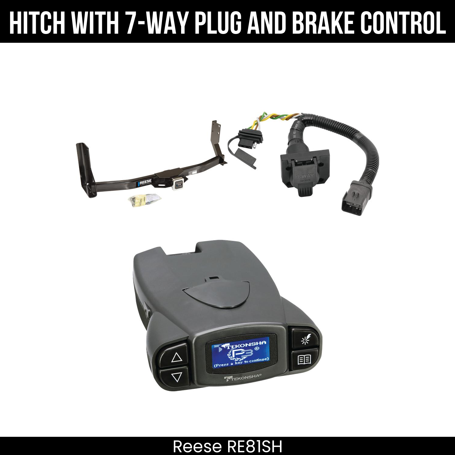 Trailer Hitch , 7-Way , Tekonsha Prodigy P3 Brake Control