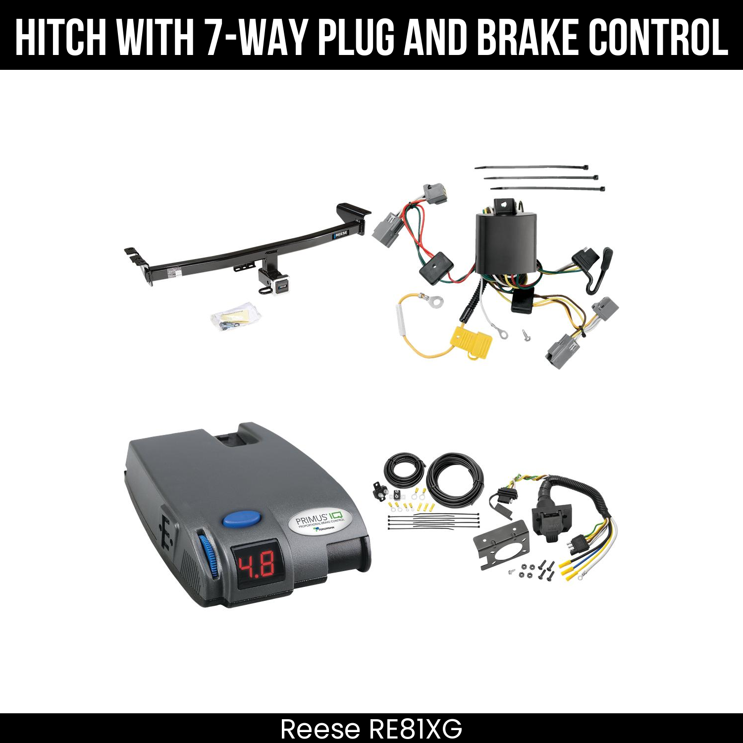 Trailer Hitch , 7-Way , Tekonsha Primus IQ Brake Control