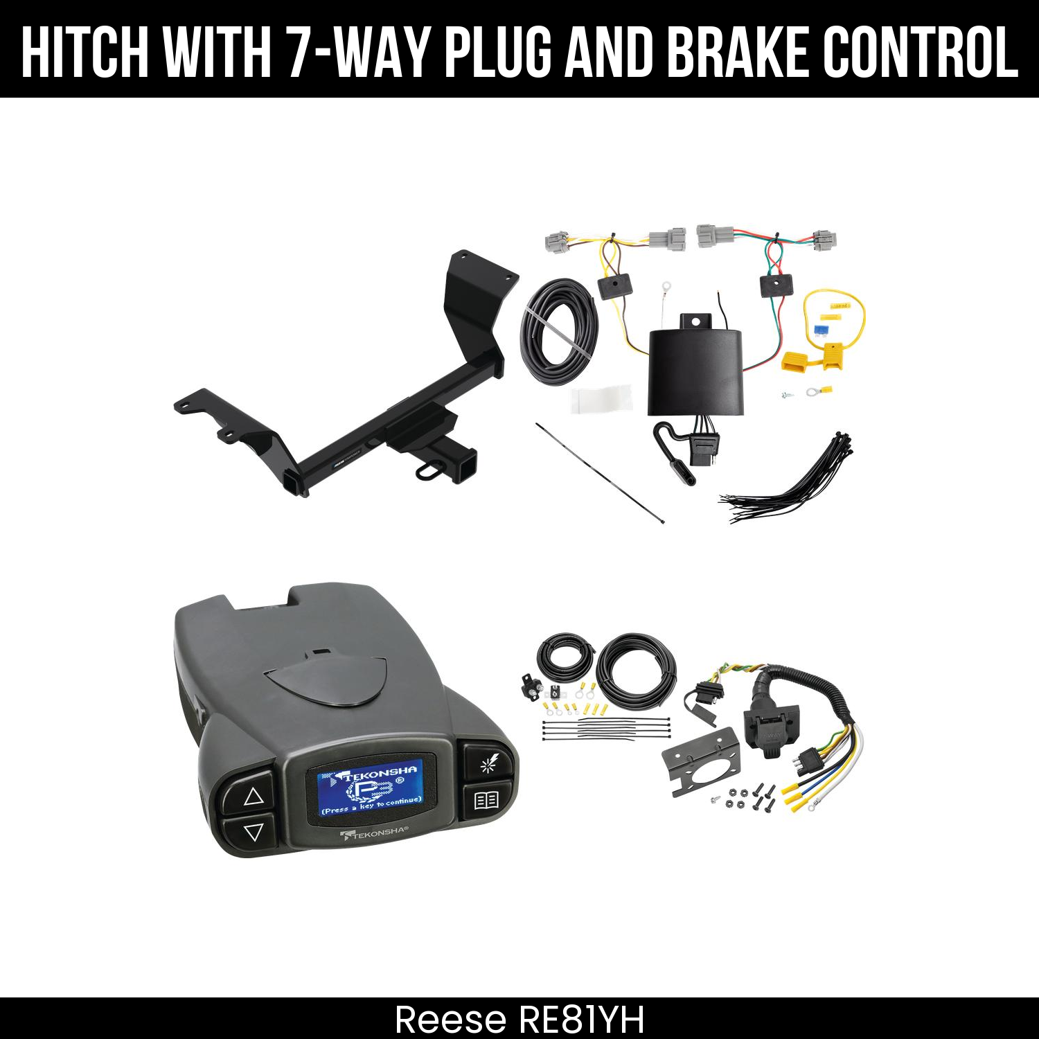 Trailer Hitch , 7-Way , Tekonsha Prodigy P3 Brake Control