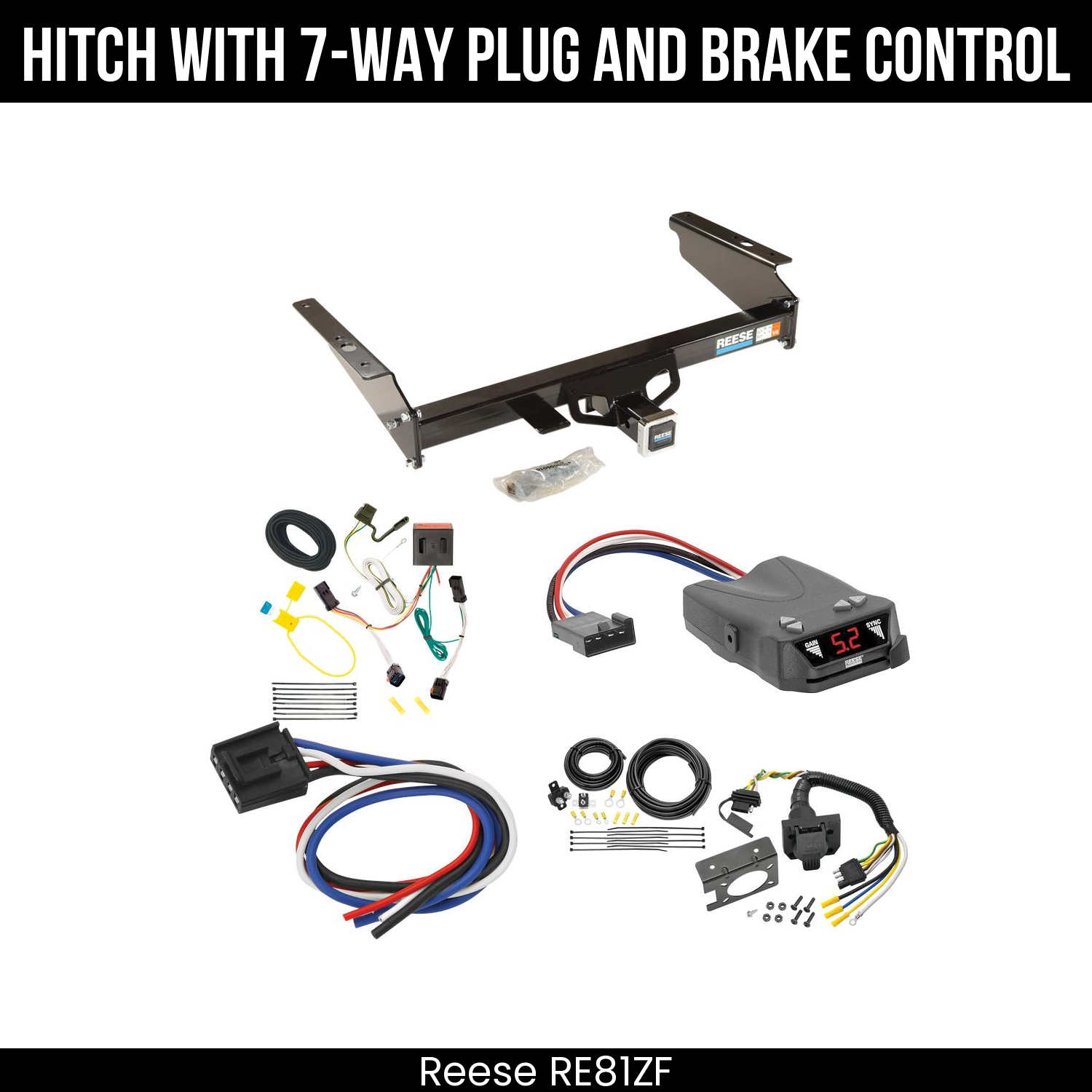 Trailer Hitch , 7-Way , Reese Brakeman IV Brake Control
