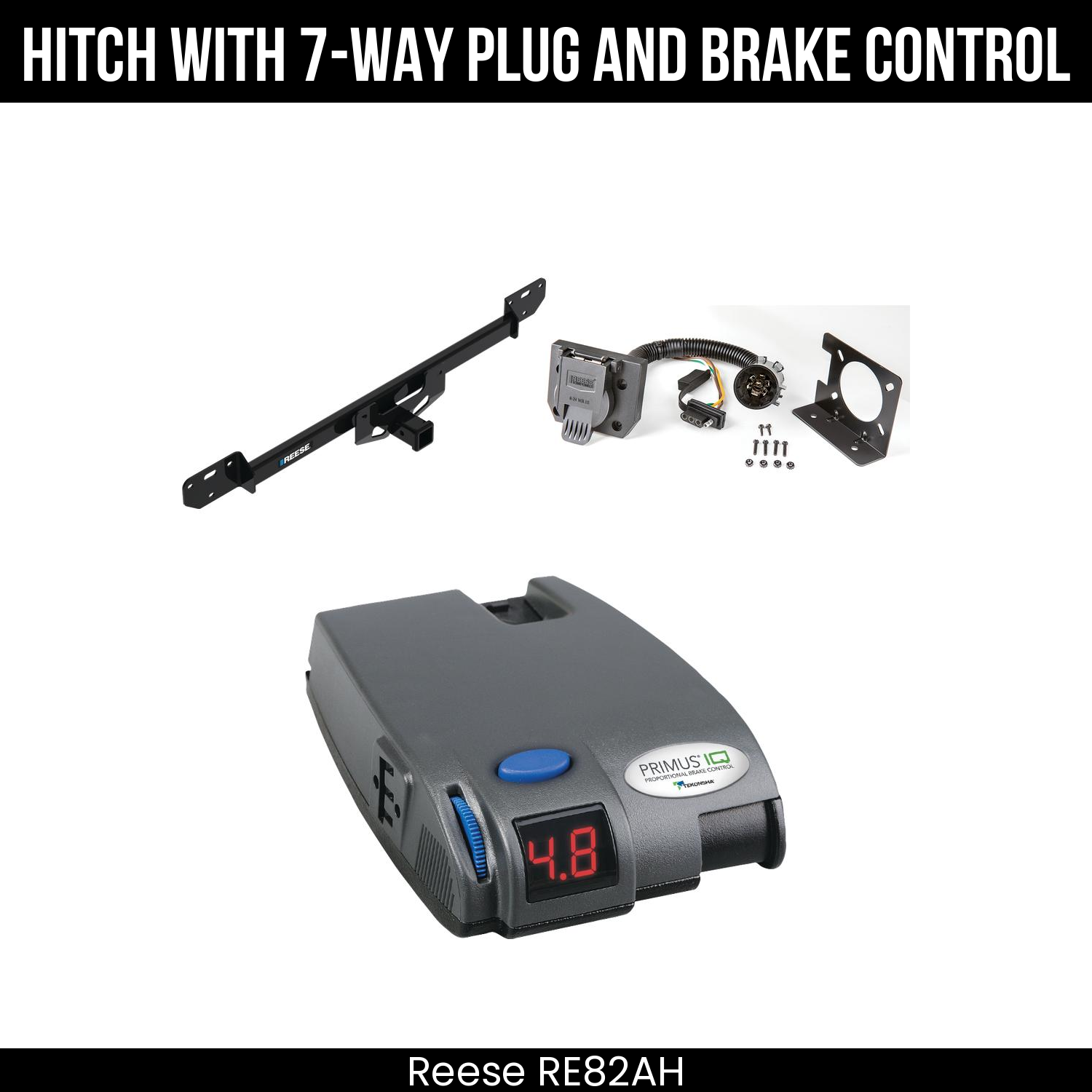 Trailer Hitch , 7-Way , Tekonsha Primus IQ Brake Control