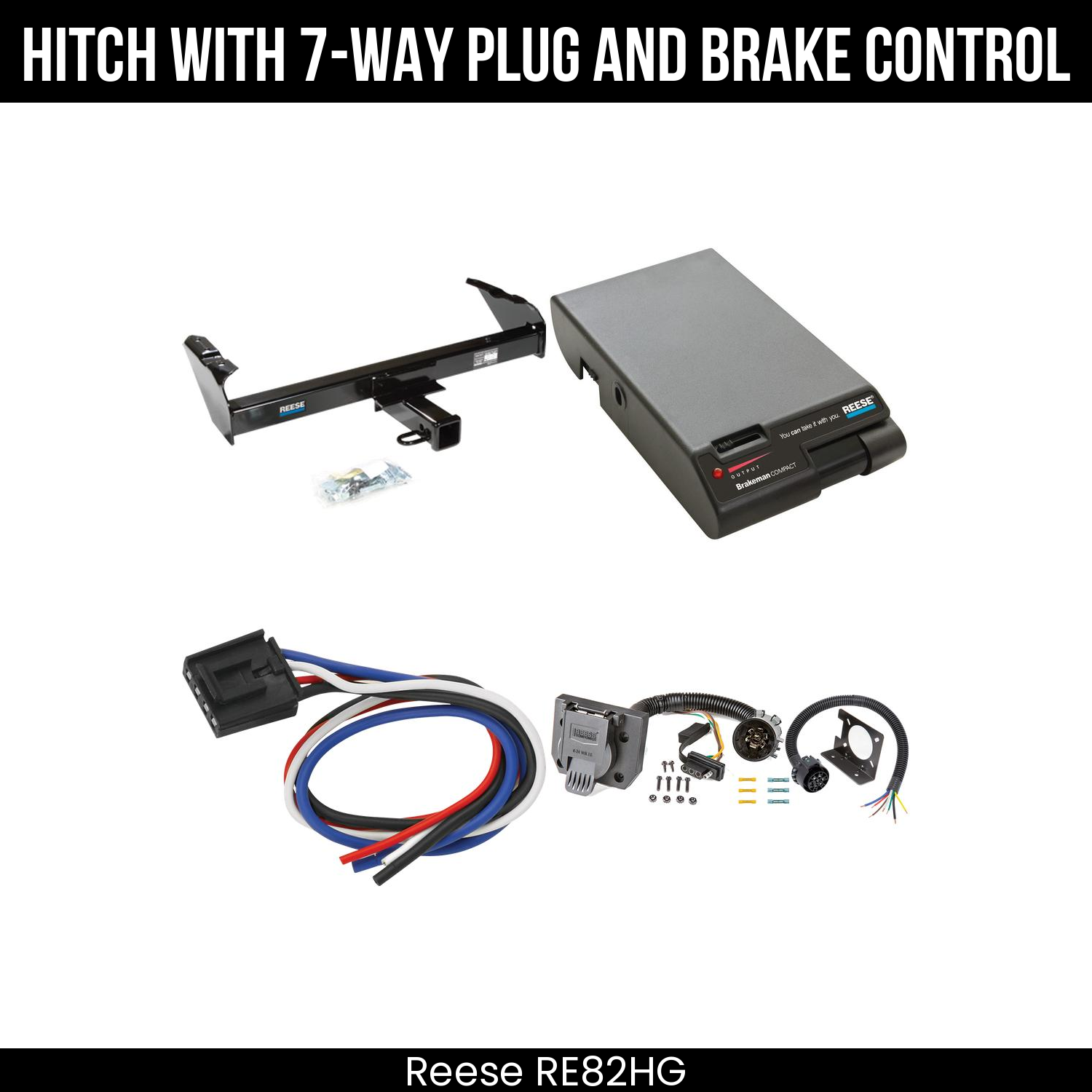 Trailer Hitch , 7-Way , Reese Brakeman Brake Control