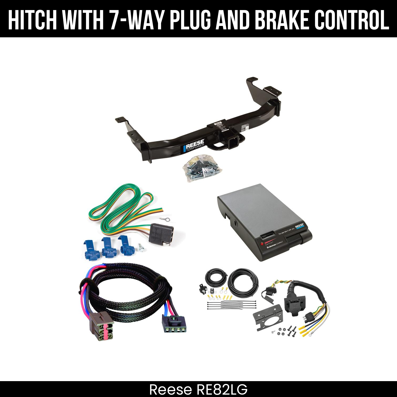 Trailer Hitch , 7-Way , Reese Brakeman Brake Control