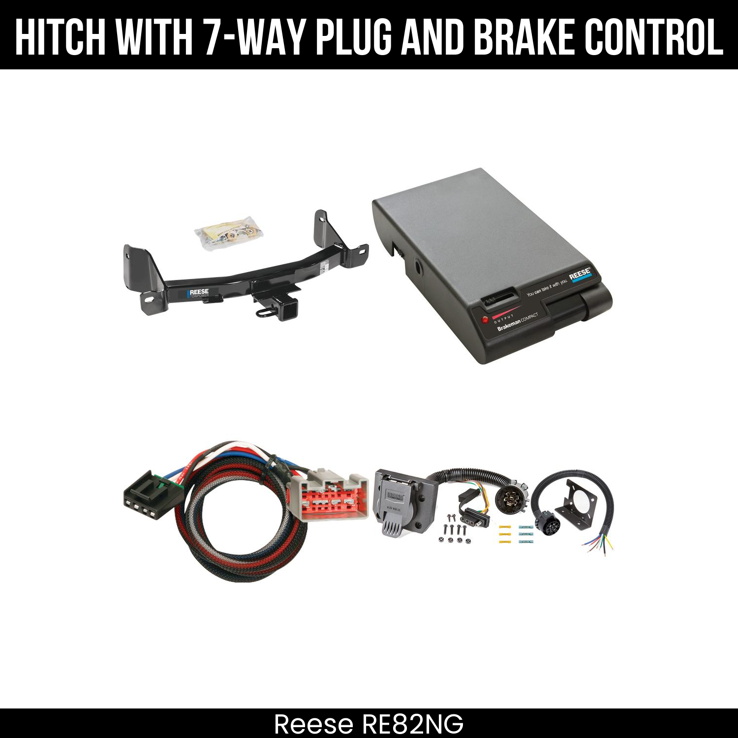 Trailer Hitch , 7-Way , Reese Brakeman Brake Control