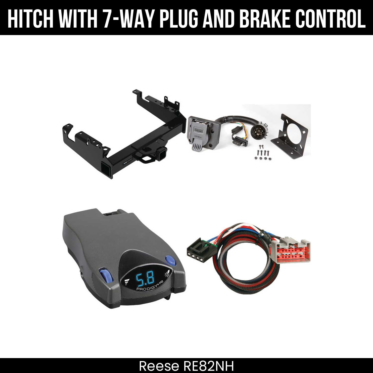 Trailer Hitch , 7-Way , Tekonsha Prodigy P2 Brake Control
