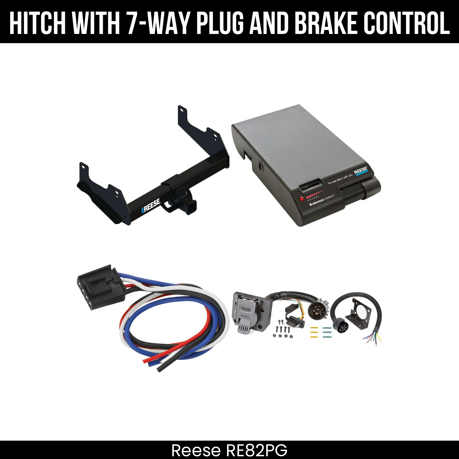 Trailer Hitch , 7-Way , Reese Brakeman Brake Control