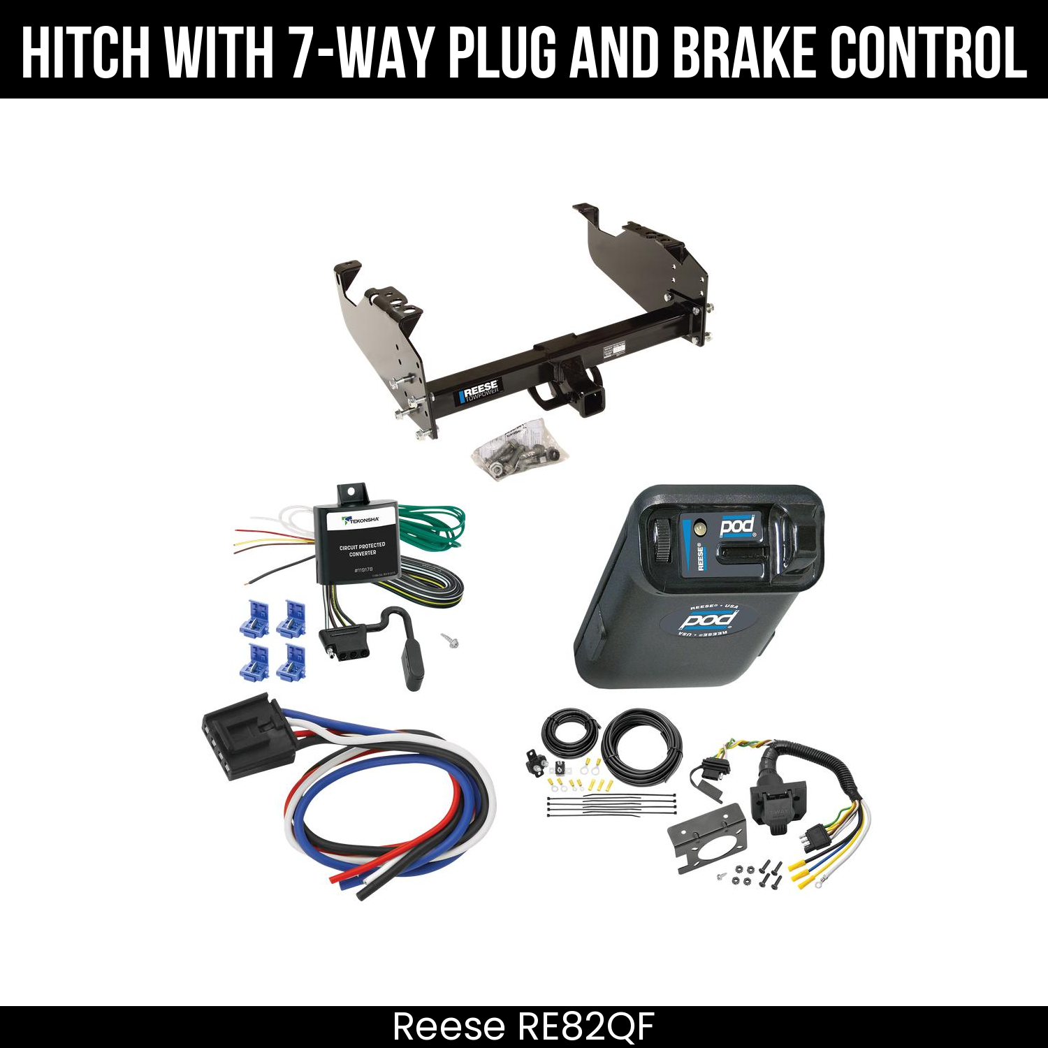 Trailer Hitch , 7-Way , Reese POD Brake Control
