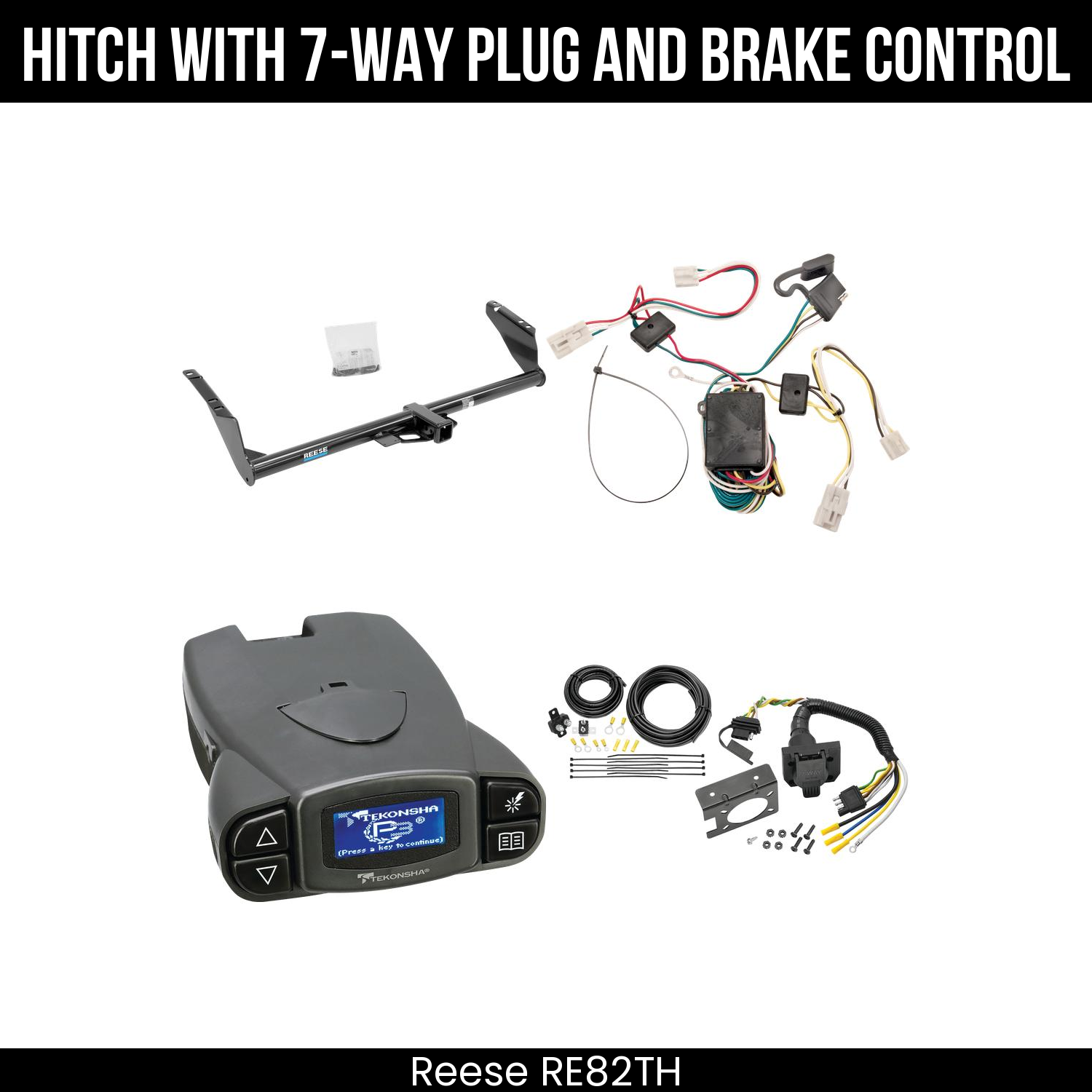 Trailer Hitch , 7-Way , Tekonsha Prodigy P3 Brake Control