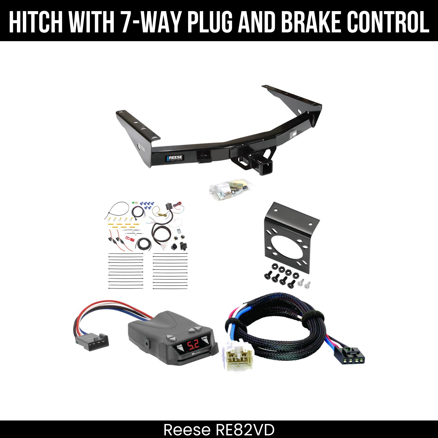 Trailer Hitch , 7-Way , Tekonsha Brakeman IV Brake Control