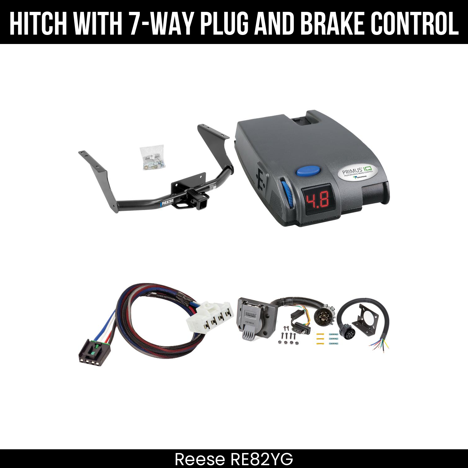 Trailer Hitch , 7-Way , Tekonsha Primus IQ Brake Control