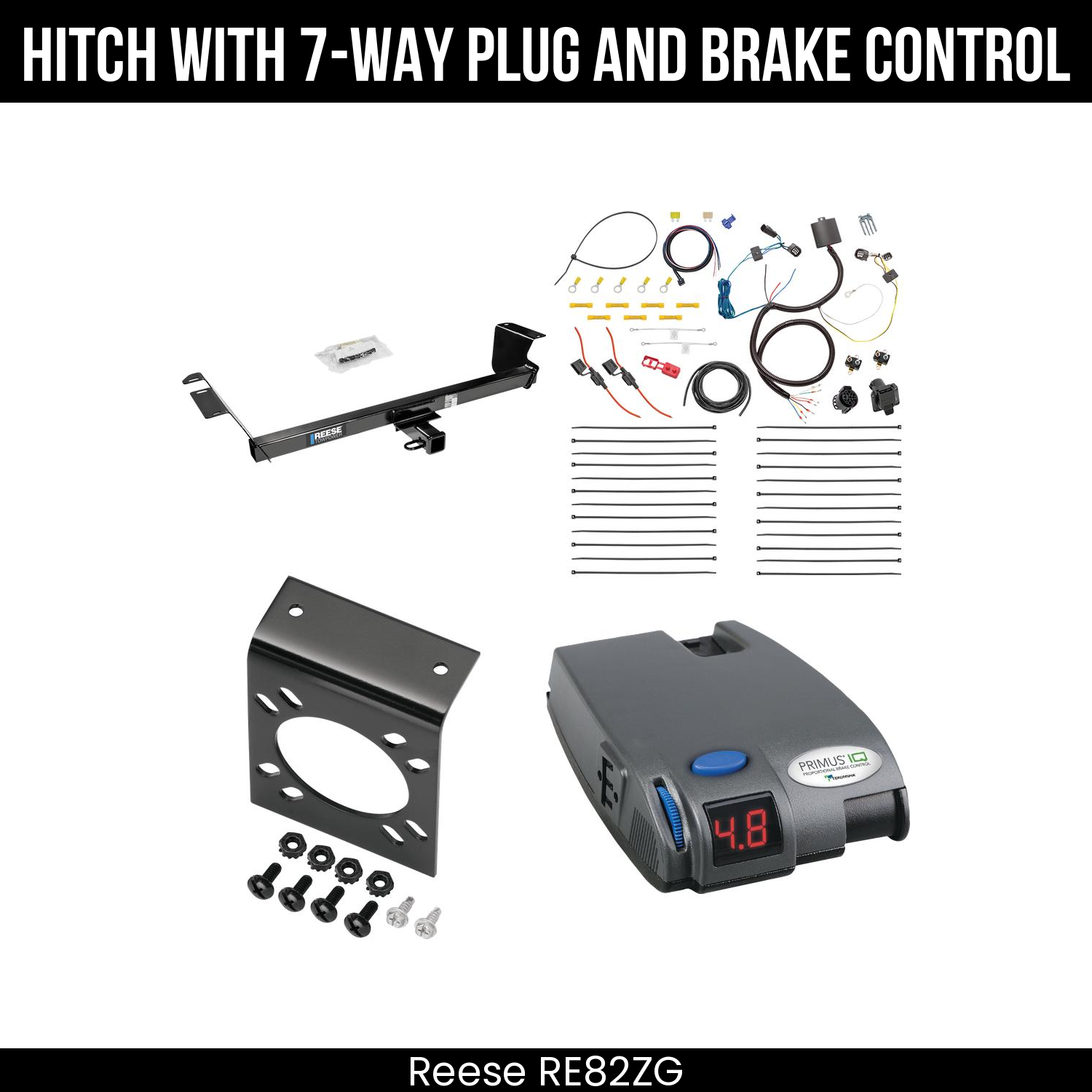 Trailer Hitch , 7-Way , Tekonsha Primus IQ Brake Control