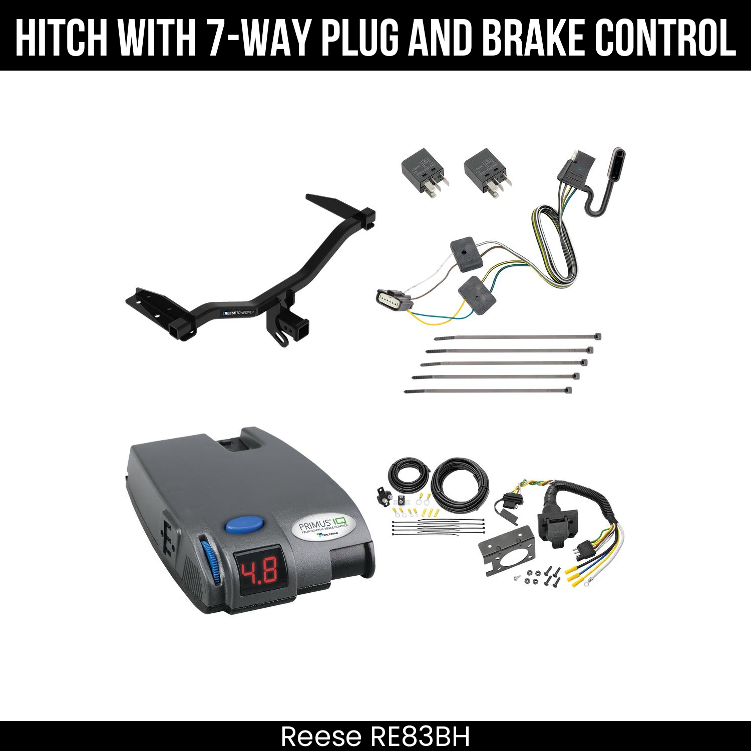 Trailer Hitch , 7-Way , Tekonsha Primus IQ Brake Control