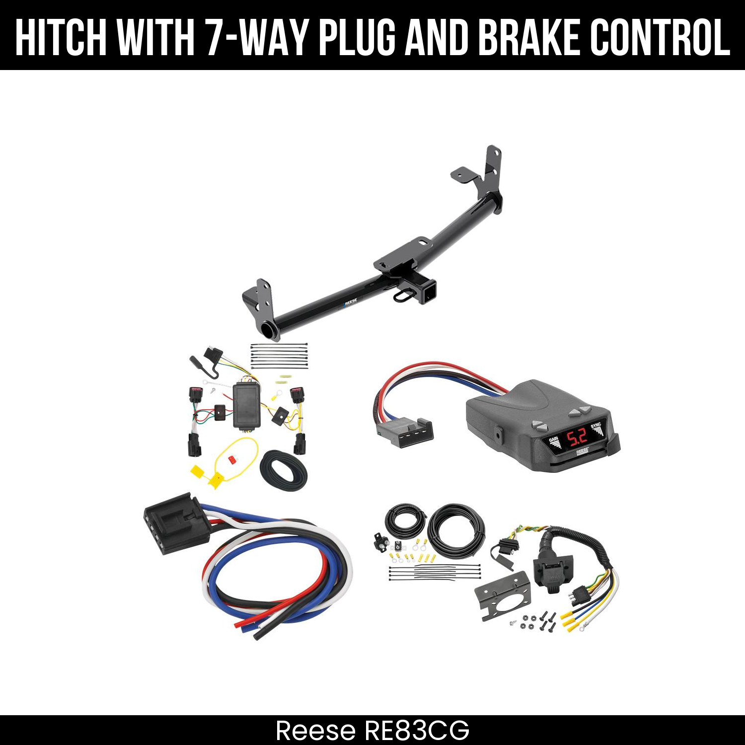 Trailer Hitch , 7-Way , Reese Brakeman IV Brake Control