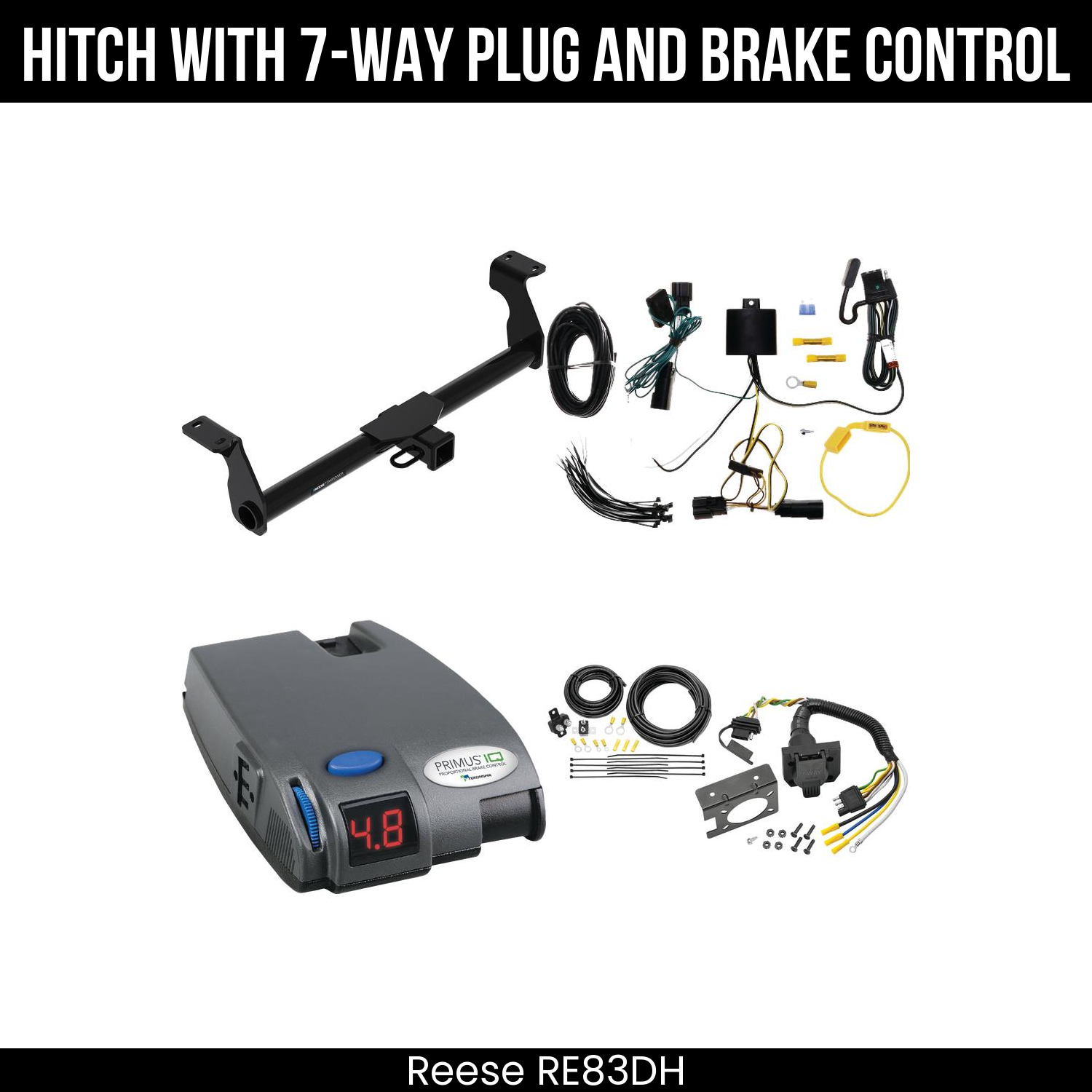 Trailer Hitch , 7-Way , Tekonsha Primus IQ Brake Control