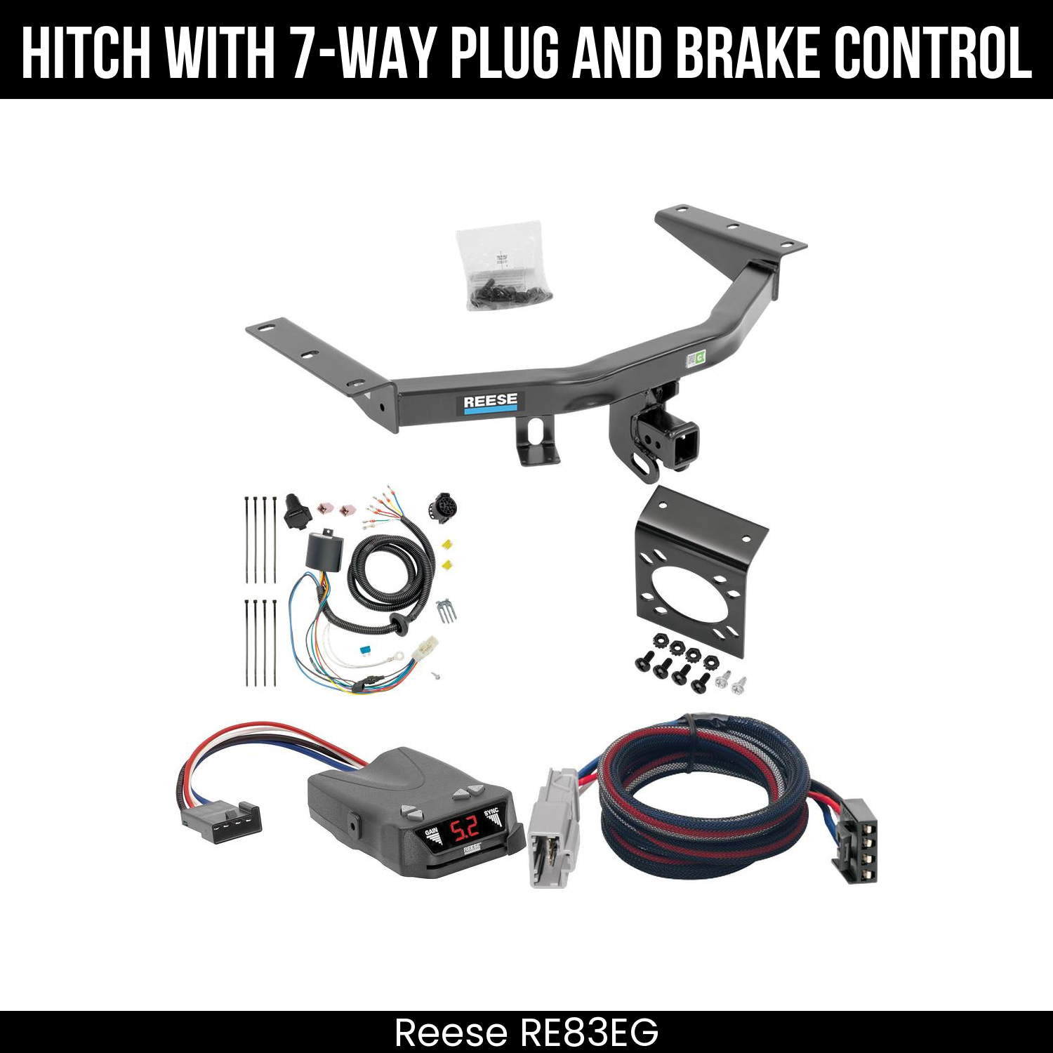Trailer Hitch , 7-Way , Reese Brakeman IV Brake Control