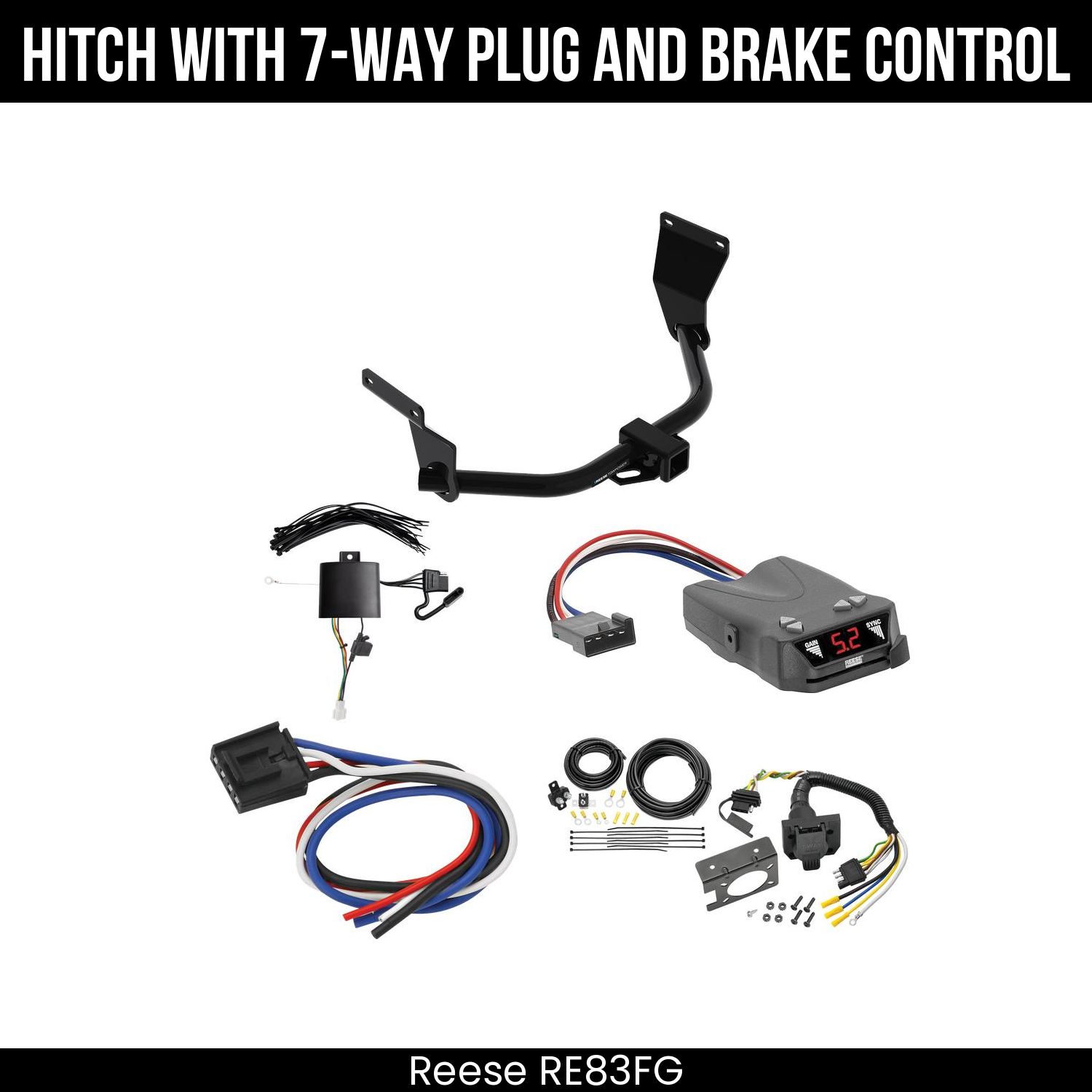 Trailer Hitch , 7-Way , Reese Brakeman IV Brake Control