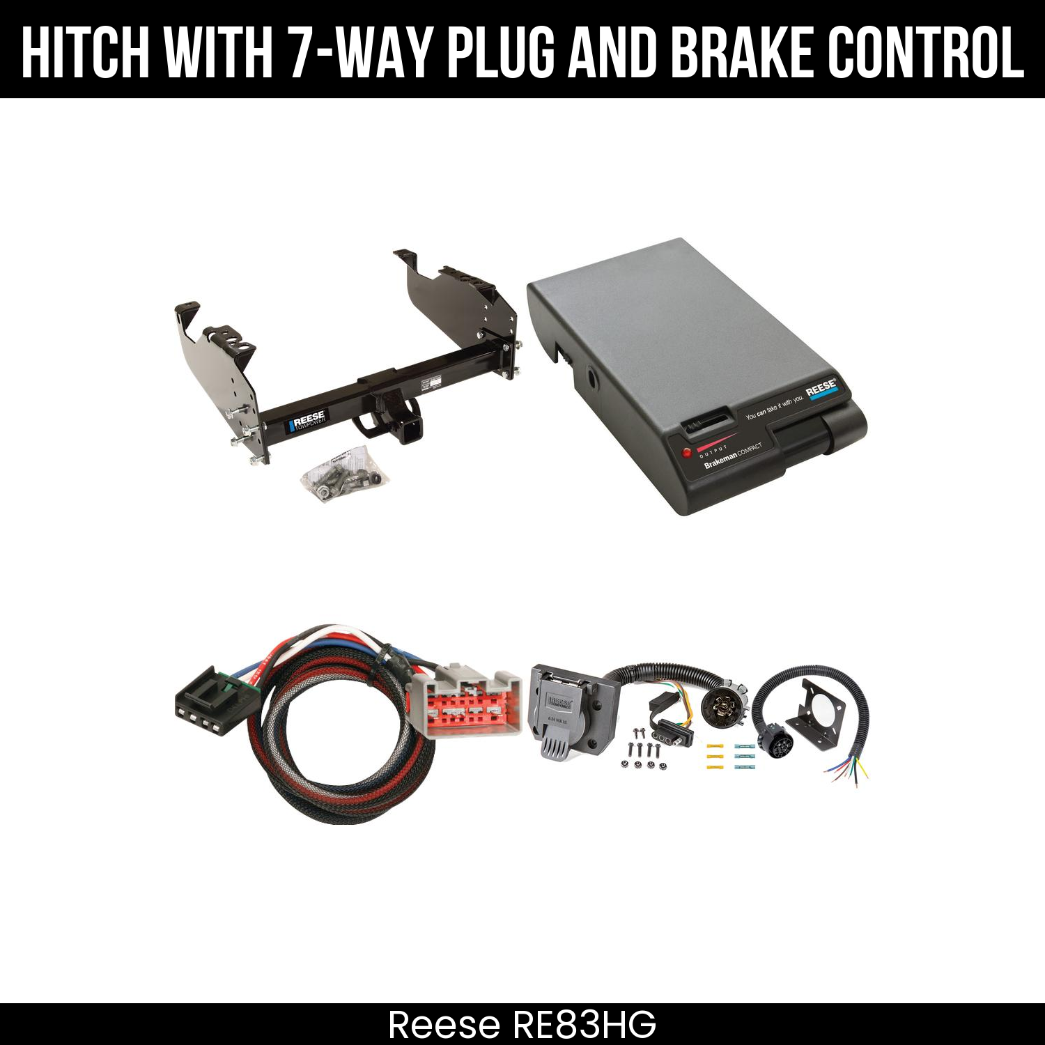 Trailer Hitch , 7-Way , Reese Brakeman Brake Control