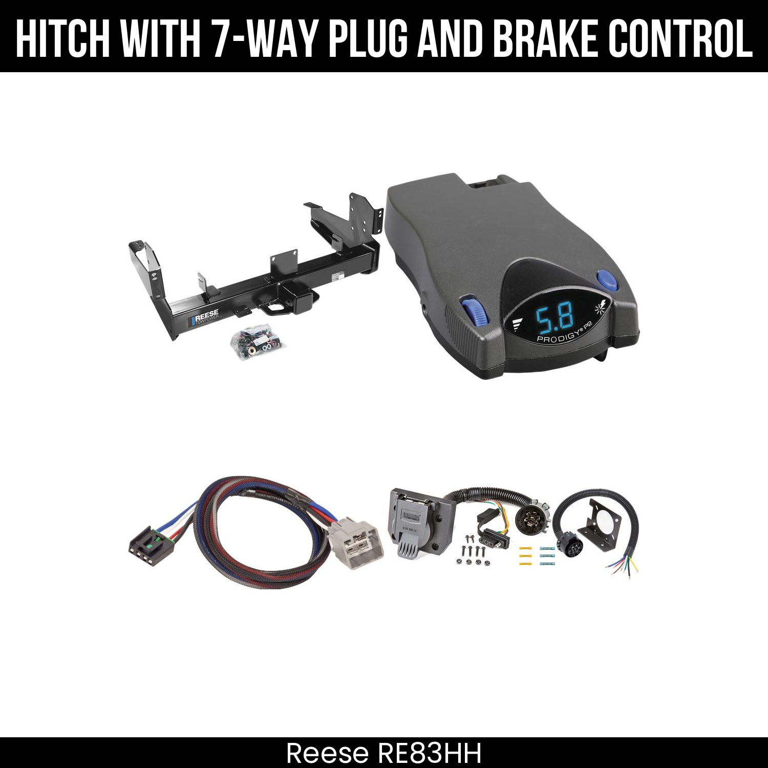 Trailer Hitch , 7-Way , Tekonsha Prodigy P2 Brake Control