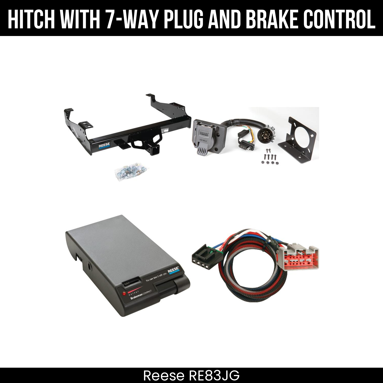 Trailer Hitch , 7-Way , Reese Brakeman Brake Control