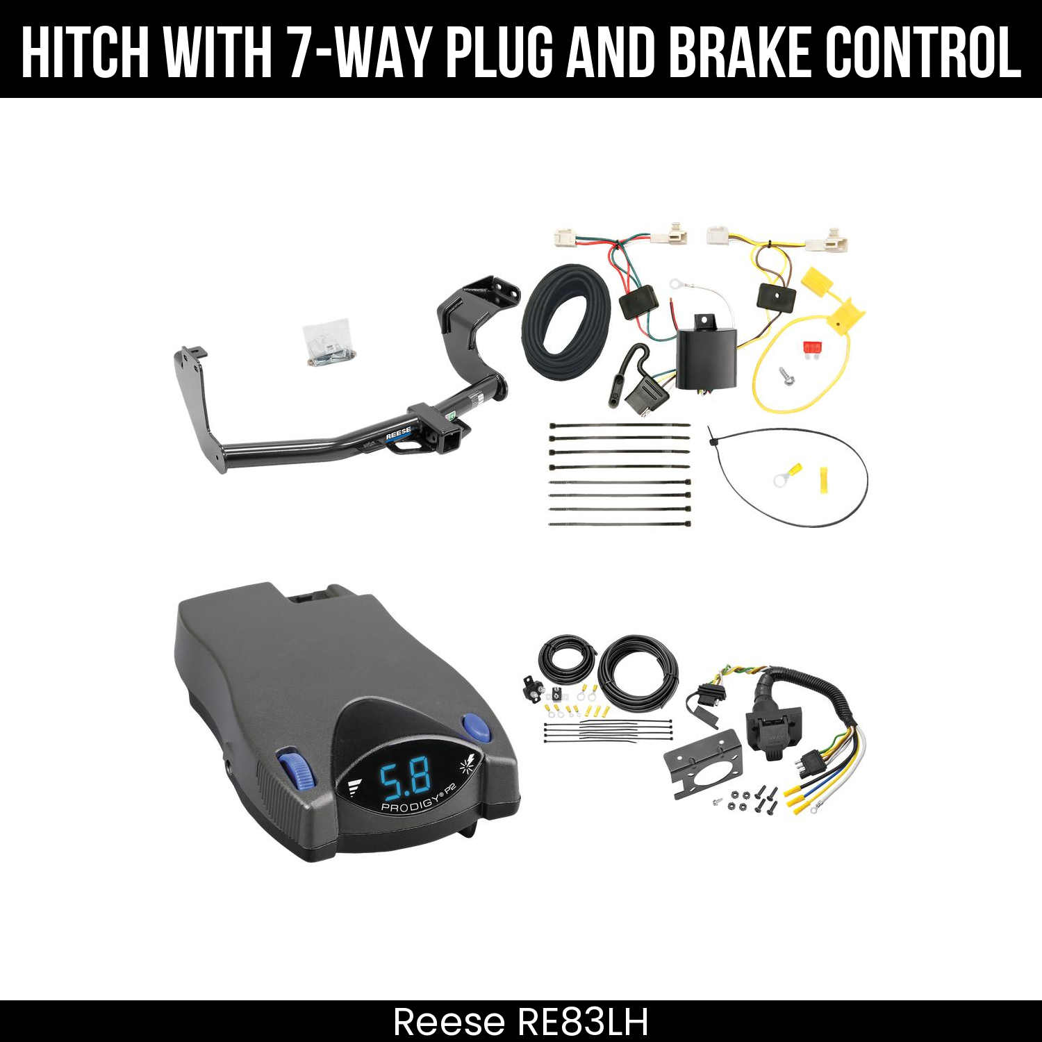 Trailer Hitch , 7-Way , Tekonsha Prodigy P2 Brake Control