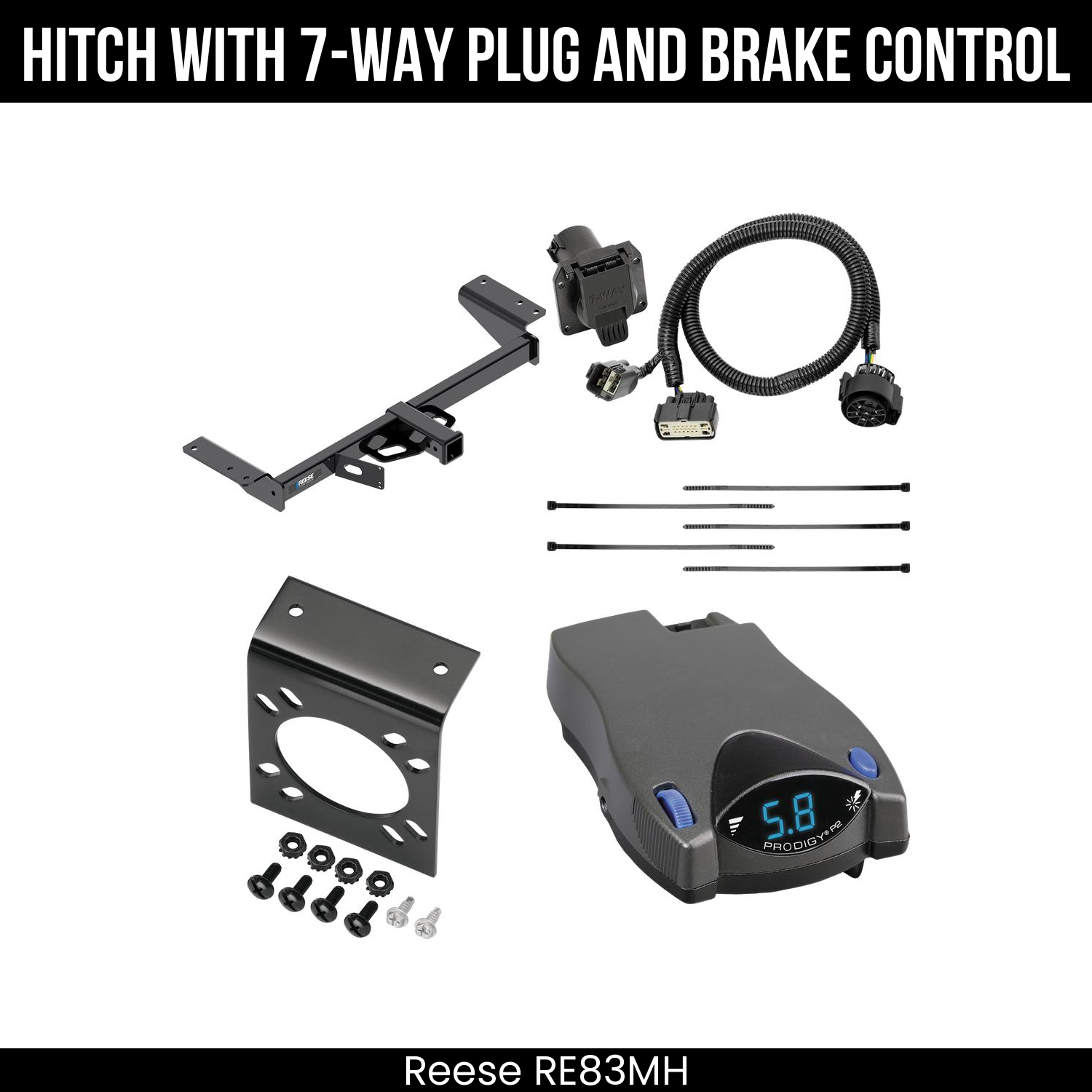 Trailer Hitch , 7-Way , Tekonsha Prodigy P2 Brake Control