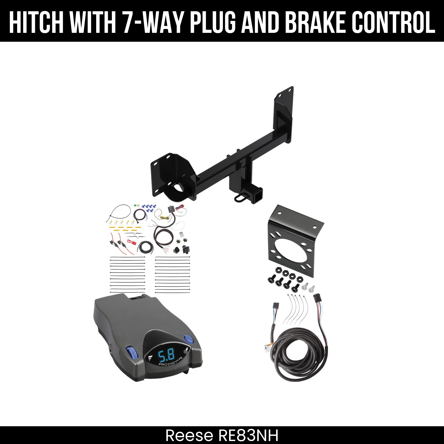 Trailer Hitch , 7-Way , Tekonsha Prodigy P2 Brake Control