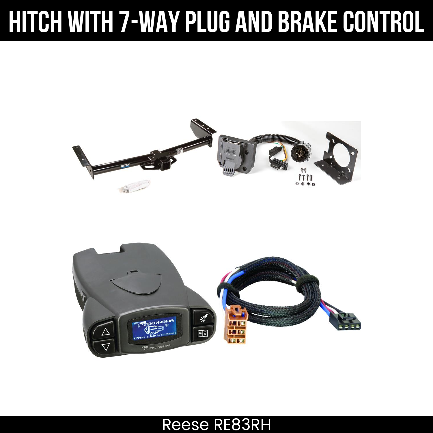 Trailer Hitch , 7-Way , Tekonsha Prodigy P3 Brake Control