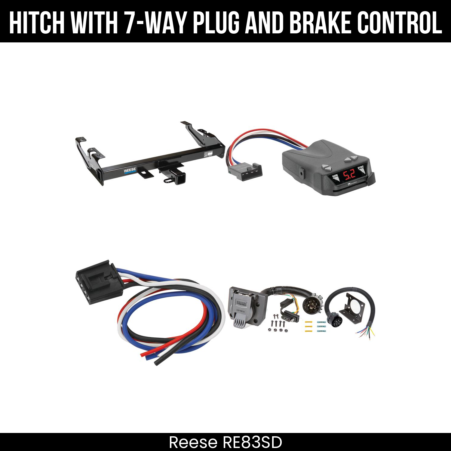 Trailer Hitch , 7-Way , Tekonsha Brakeman IV Brake Control