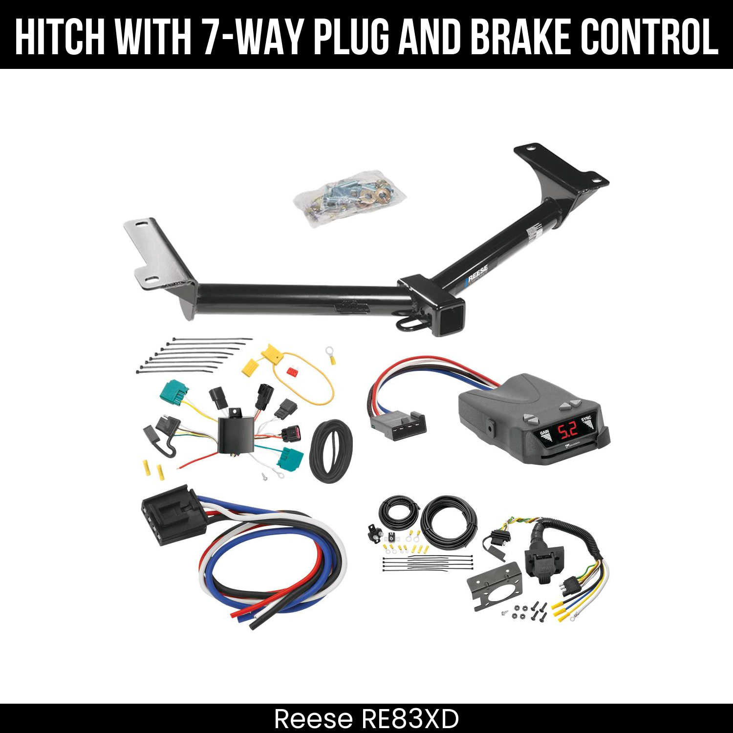 Trailer Hitch , 7-Way , Tekonsha Brakeman IV Brake Control