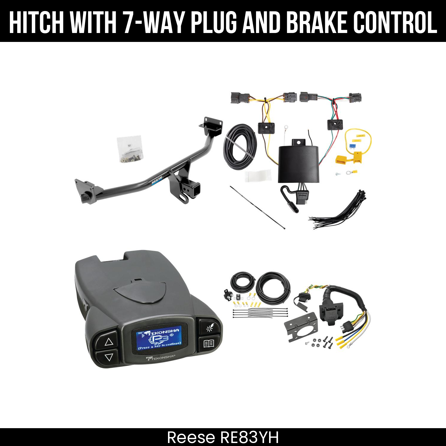 Trailer Hitch , 7-Way , Tekonsha Prodigy P3 Brake Control