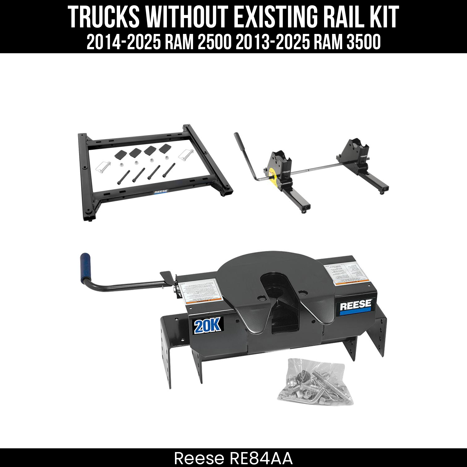 Rail Kit Adapter,Kwik-Slide 5th Wheel Slider,5th Wheel Hitch
