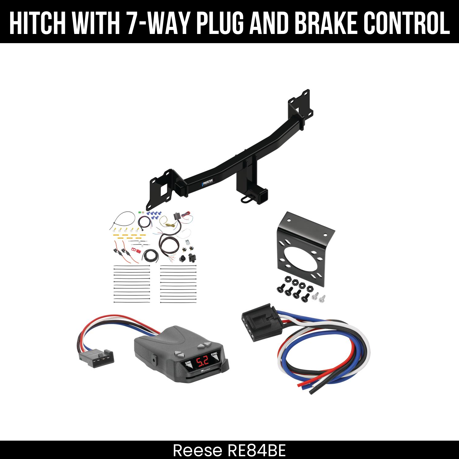 Trailer Hitch , 7-Way , Tekonsha Brakeman IV Brake Control