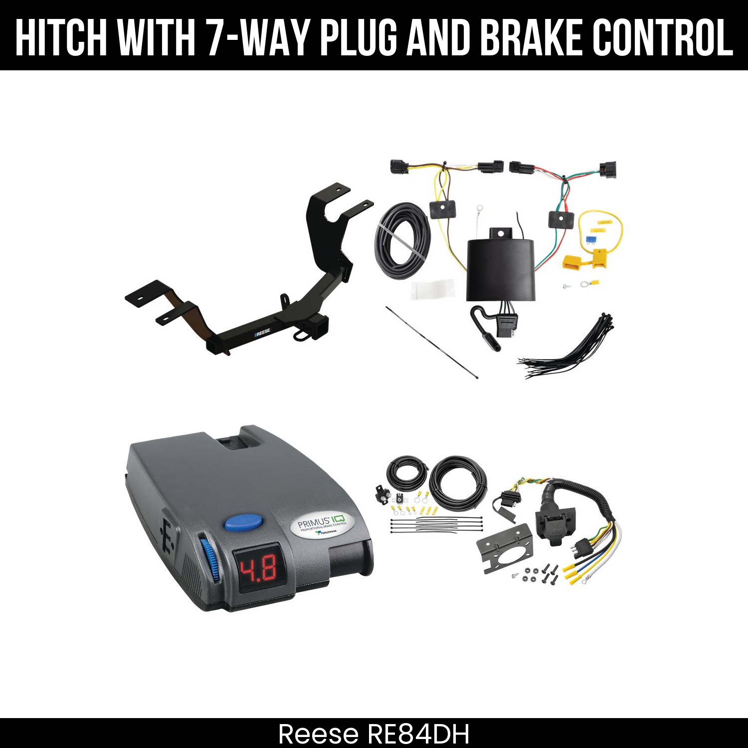Trailer Hitch , 7-Way , Tekonsha Primus IQ Brake Control