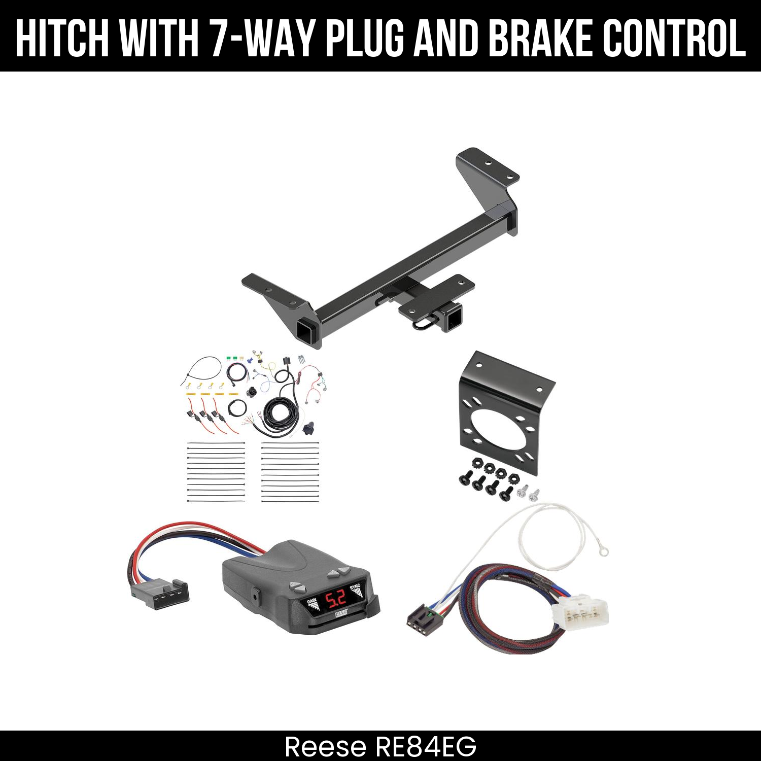 Trailer Hitch , 7-Way , Reese Brakeman IV Brake Control