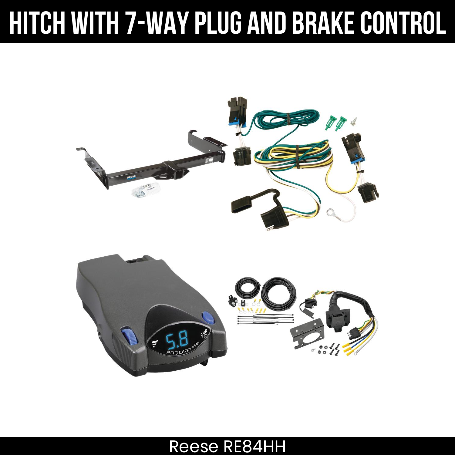 Trailer Hitch , 7-Way , Tekonsha Prodigy P2 Brake Control