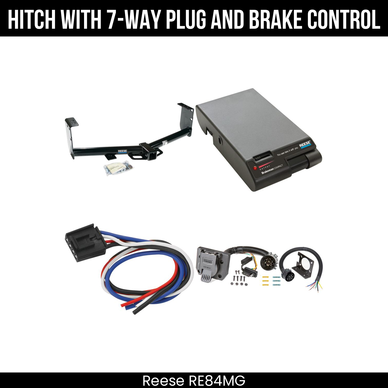 Trailer Hitch , 7-Way , Reese Brakeman Brake Control