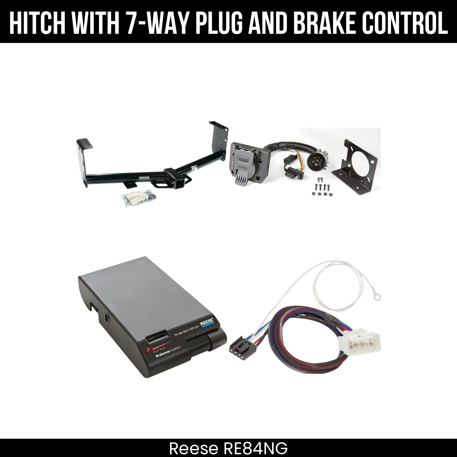 Trailer Hitch , 7-Way , Reese Brakeman Brake Control