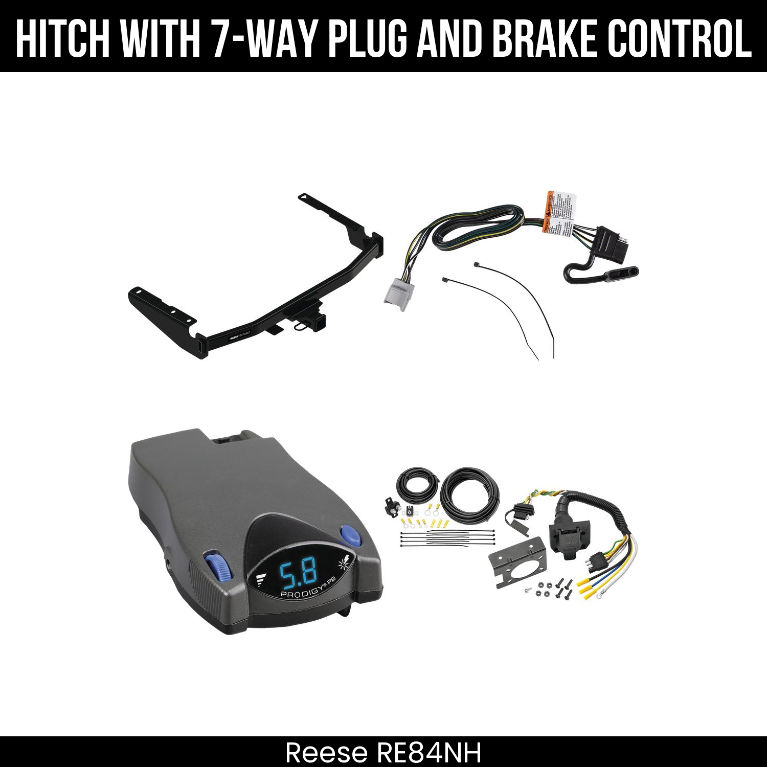 Trailer Hitch , 7-Way , Tekonsha Prodigy P2 Brake Control