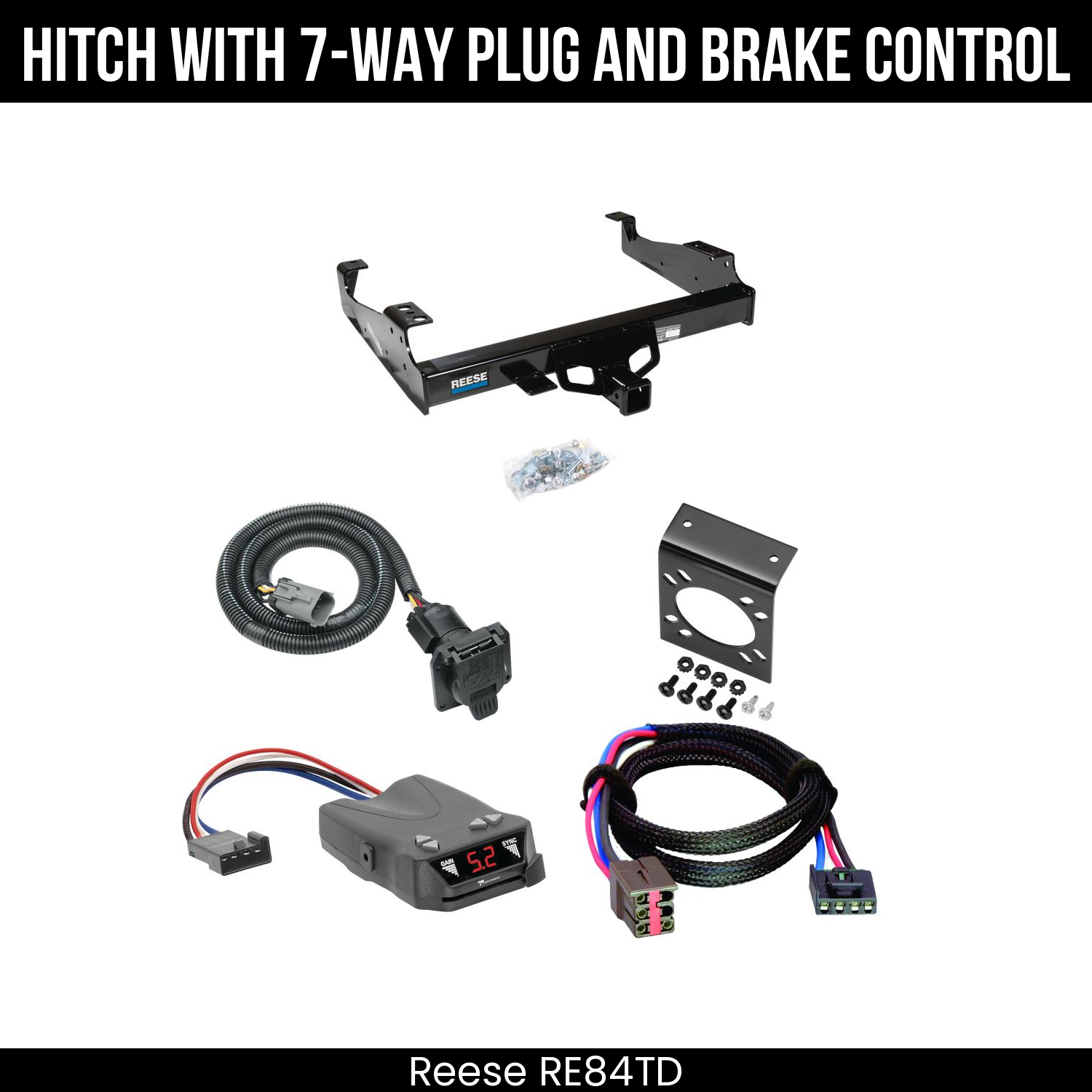 Trailer Hitch , 7-Way , Tekonsha Brakeman IV Brake Control